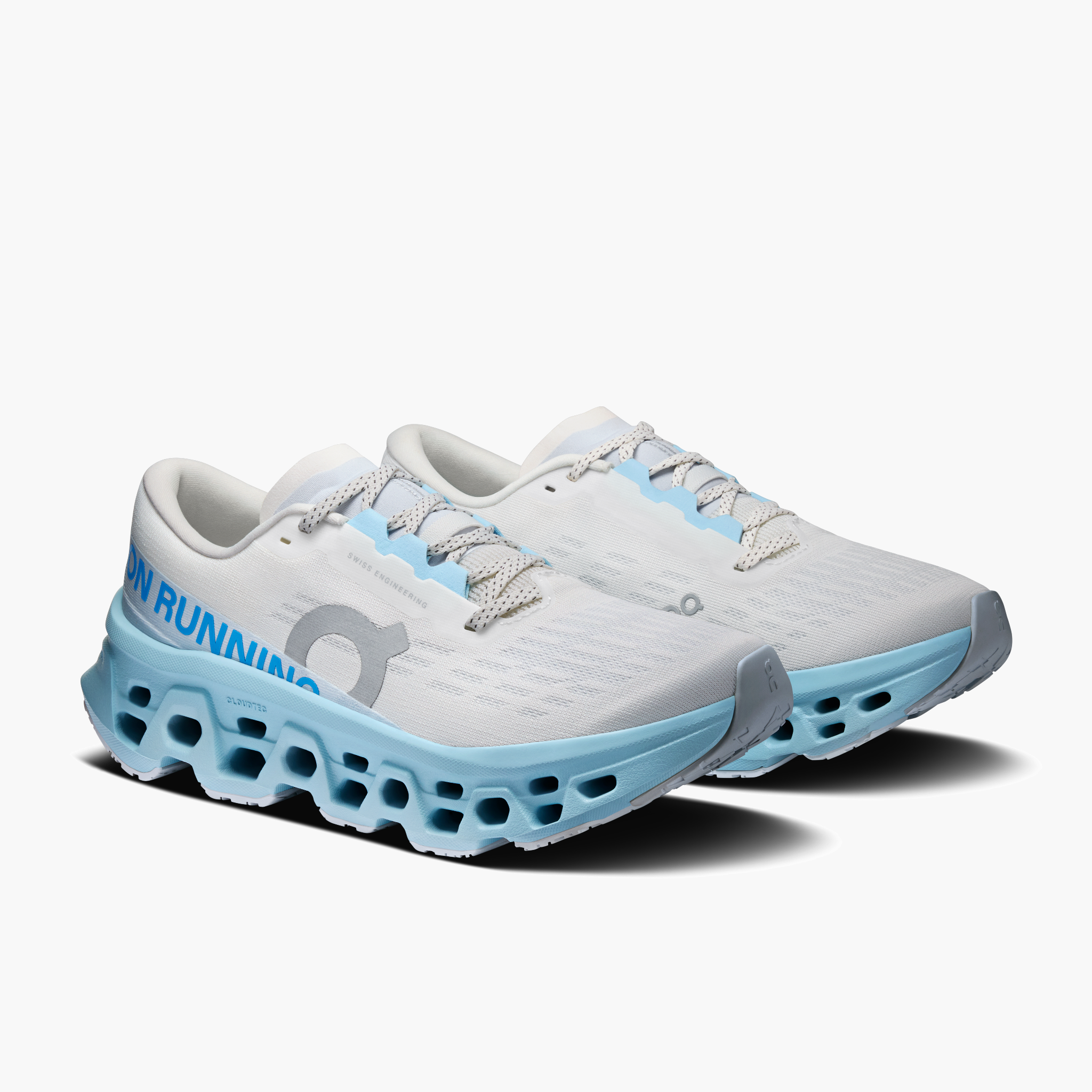 3/4 angle shot of Women's Cloudmonster 3 in Ivory | Topaz