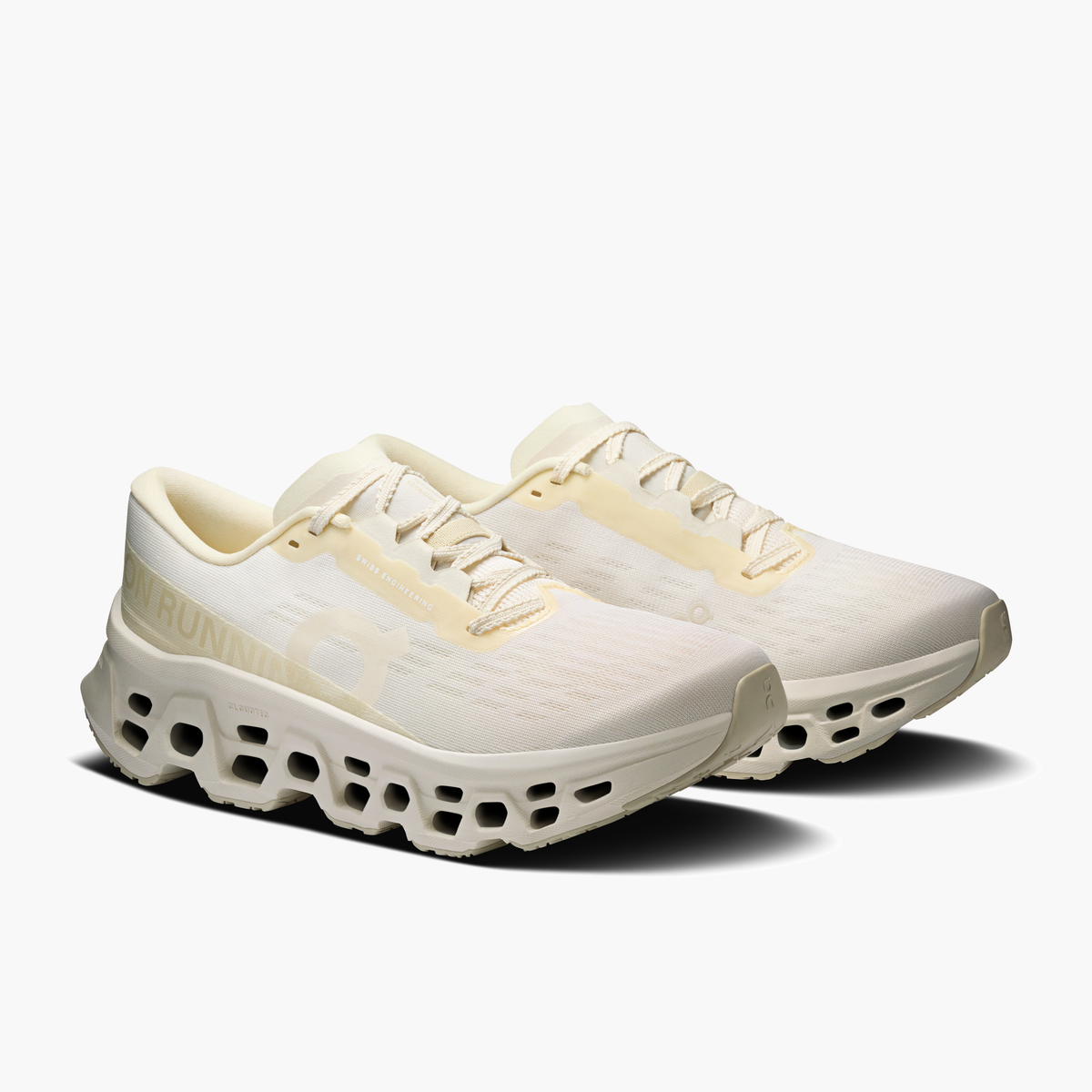 3/4 angle shot of Women's Cloudmonster 3 in Ivory | Ray