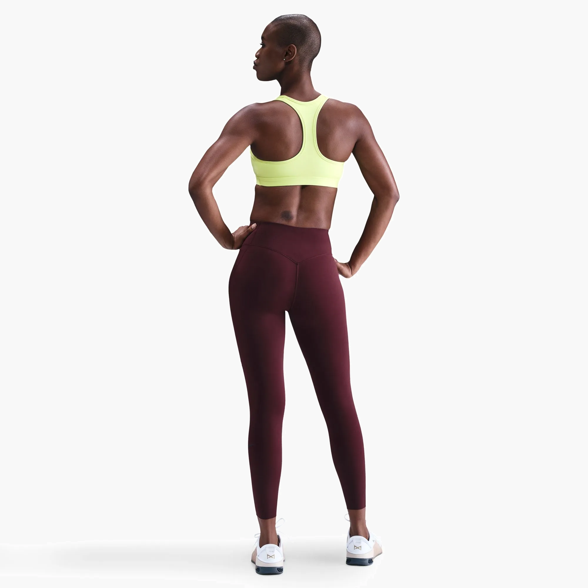 Swoosh Medium Support Bra in LT Lemon Twist - 3