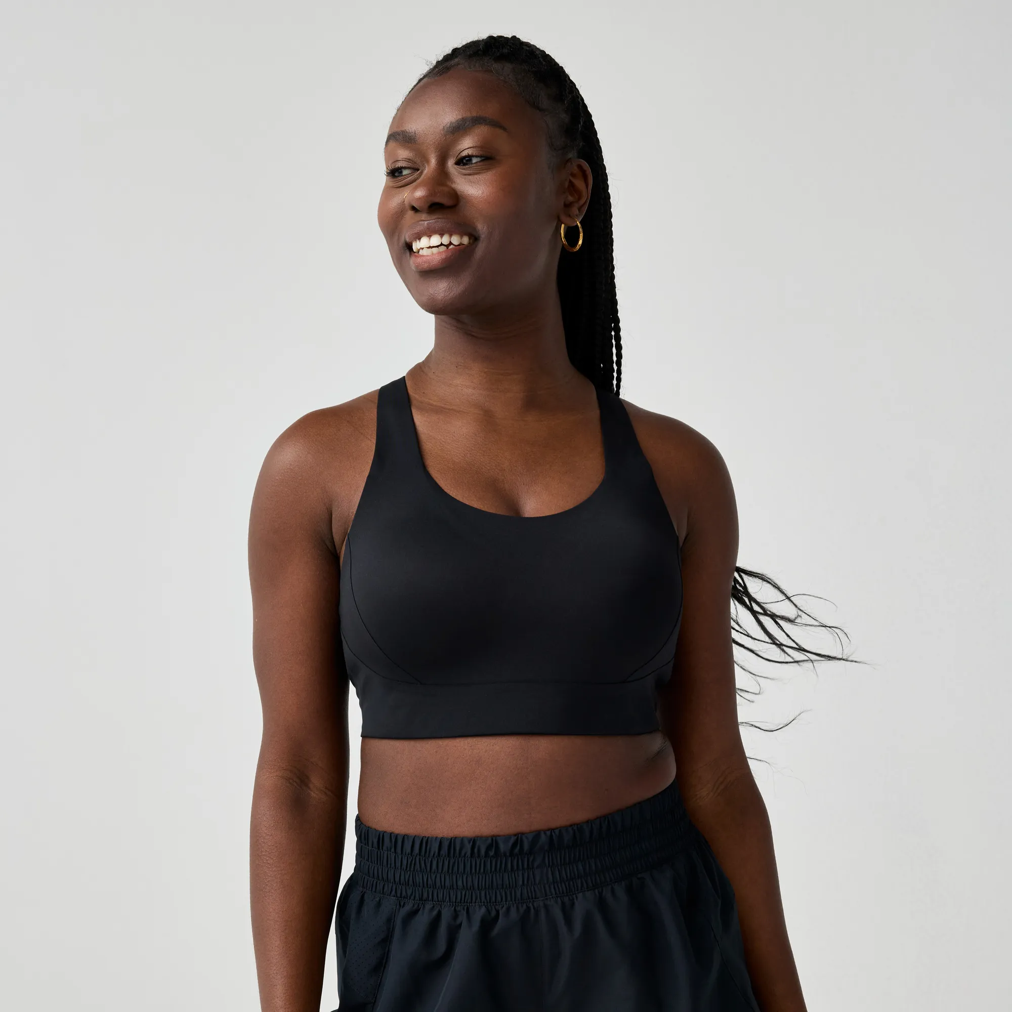 Limitless Racerback Bra in Black - 3