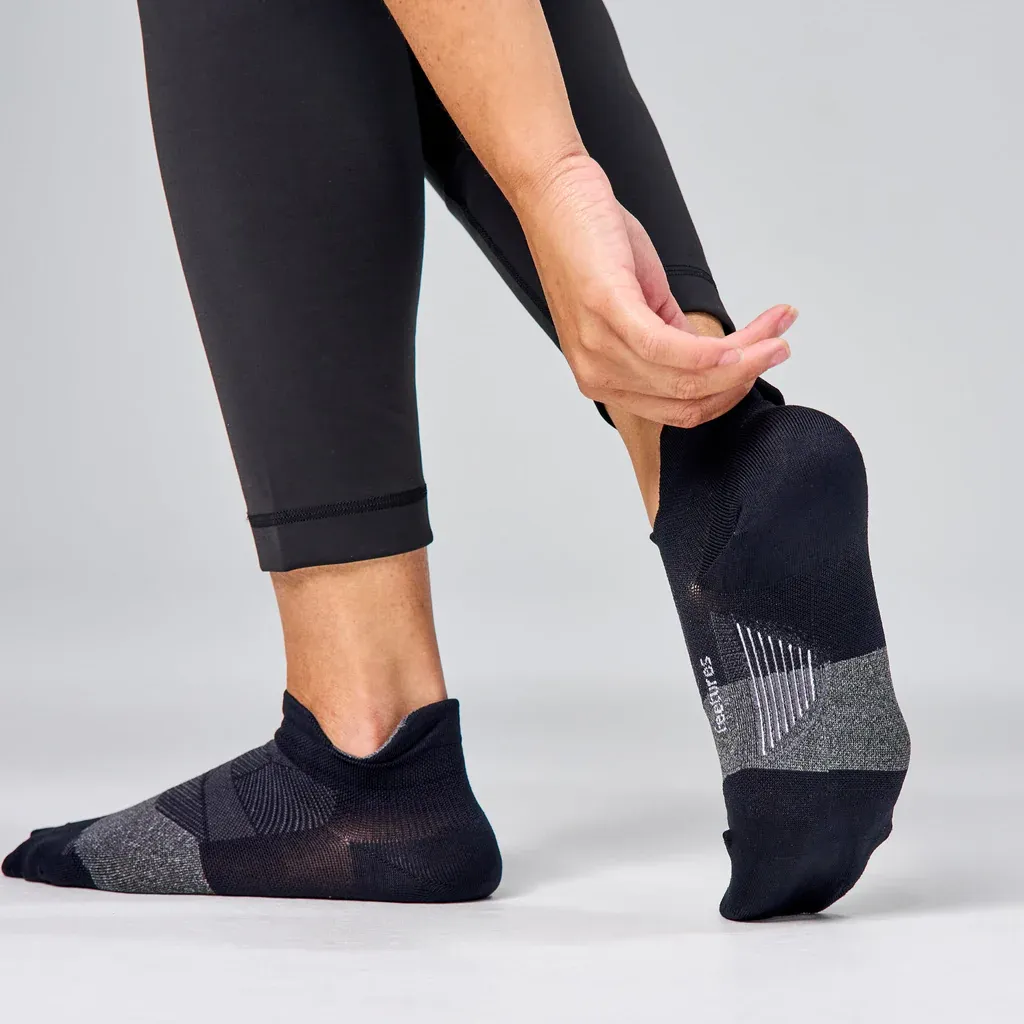 Elite Light Cushion No-Show Socks in Black - 3