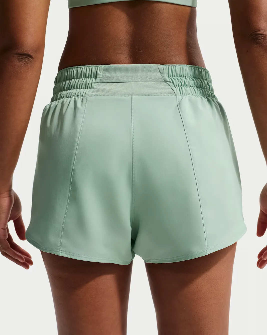 Women s One Mid Rise Shorts 3 in Steam - 3
