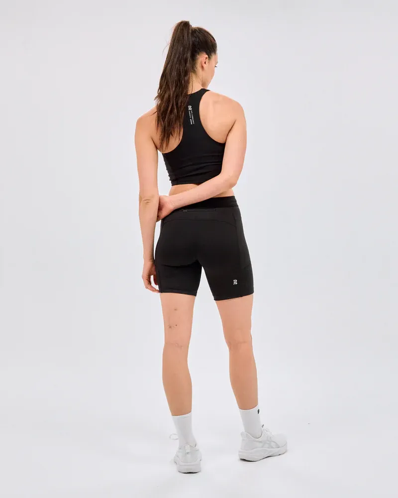Women s Stamina Scoop Neck Race Crop in Black - 3
