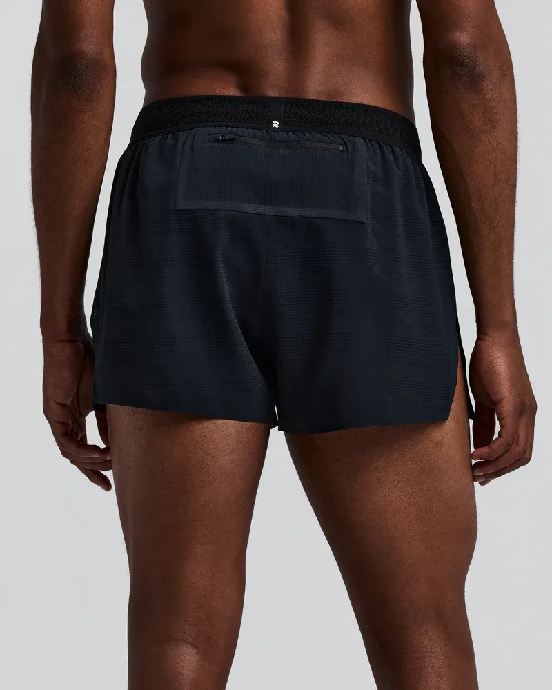 Men s CoolGrid Split Shorts 3 in Black - 3