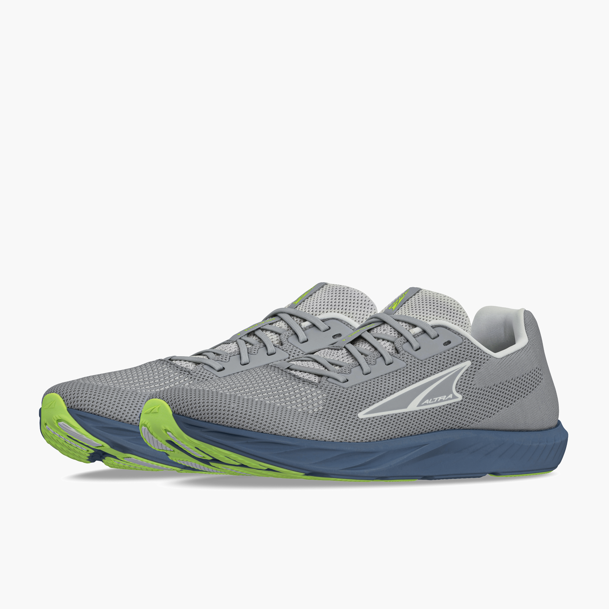 3/4 angle shot of Men's Escalante 4 in Gray / Lime
