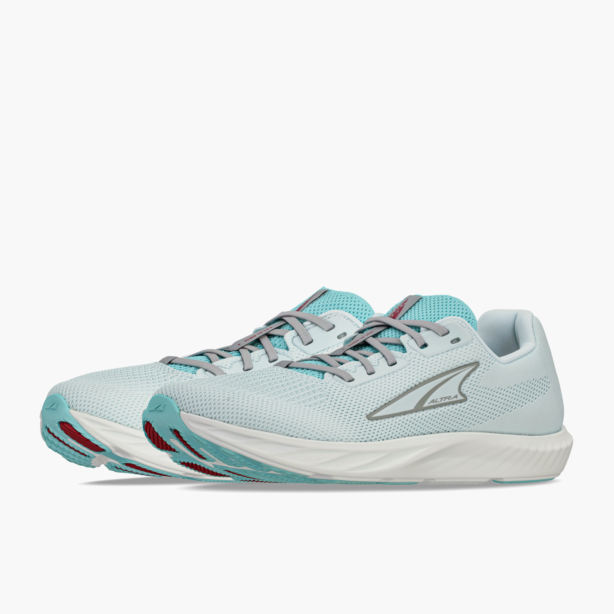 3/4 angle shot of Women's Escalante 4 in Gray / Teal