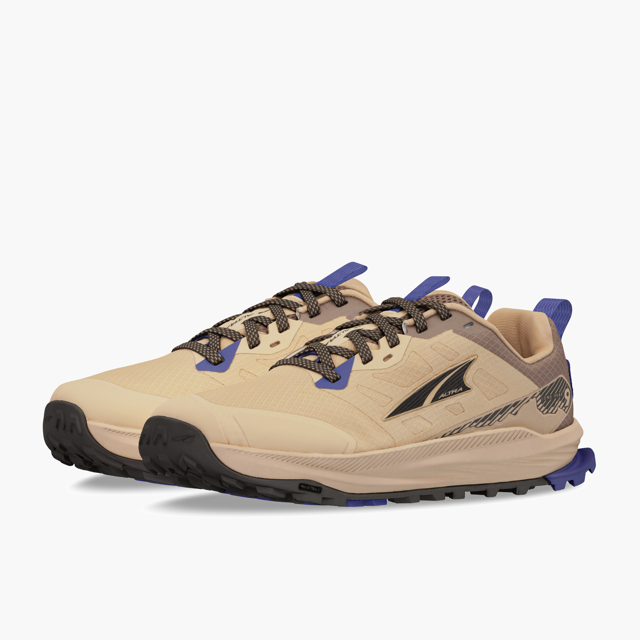 3/4 angle shot of Women's Lone Peak 9 in Tan