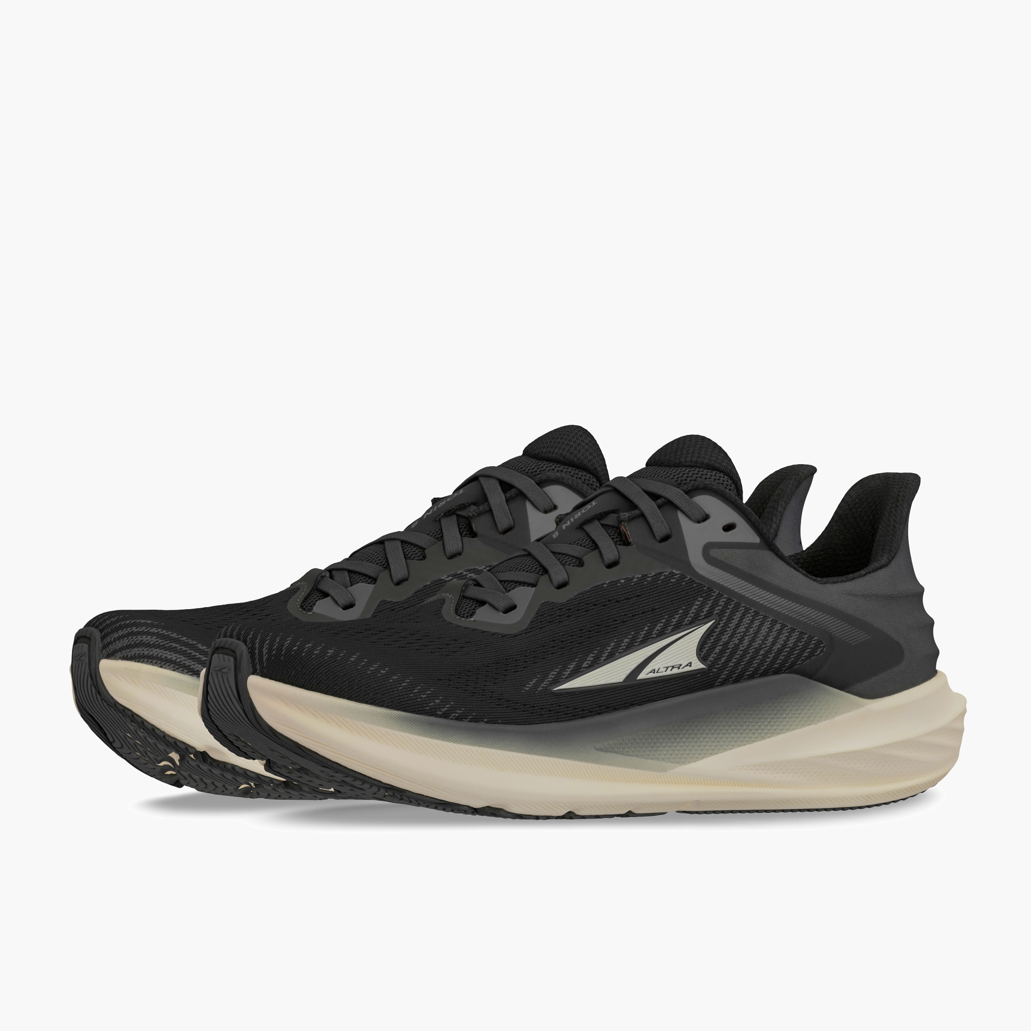 3/4 angle shot of Women's Torin 8 in Black/white