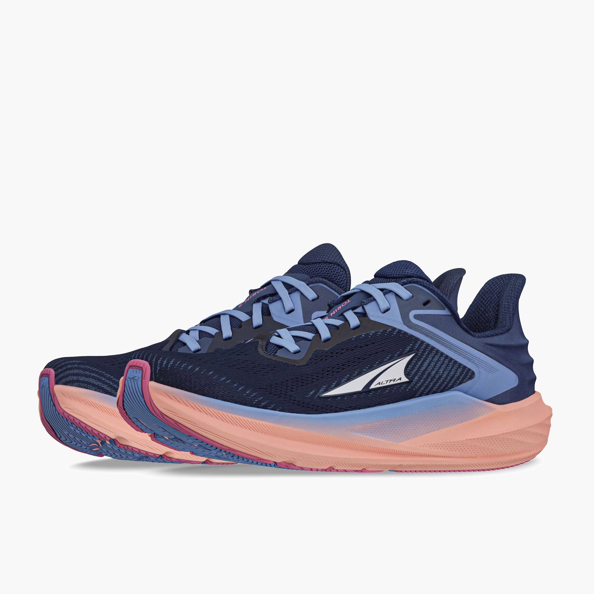 3/4 angle shot of Women's Torin 8 in Navy