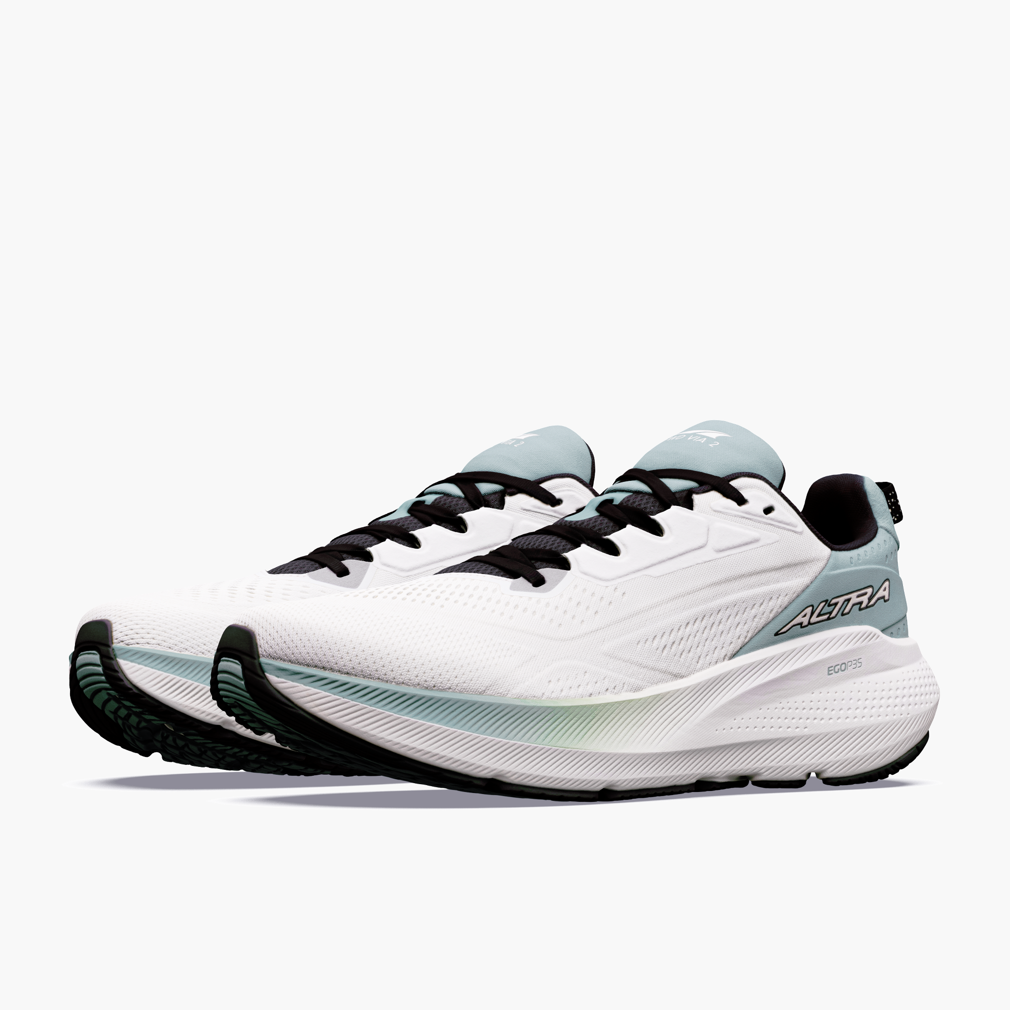 3/4 angle shot of Men's FWD Via 2 in Vaporous Grey / Vpros Gry