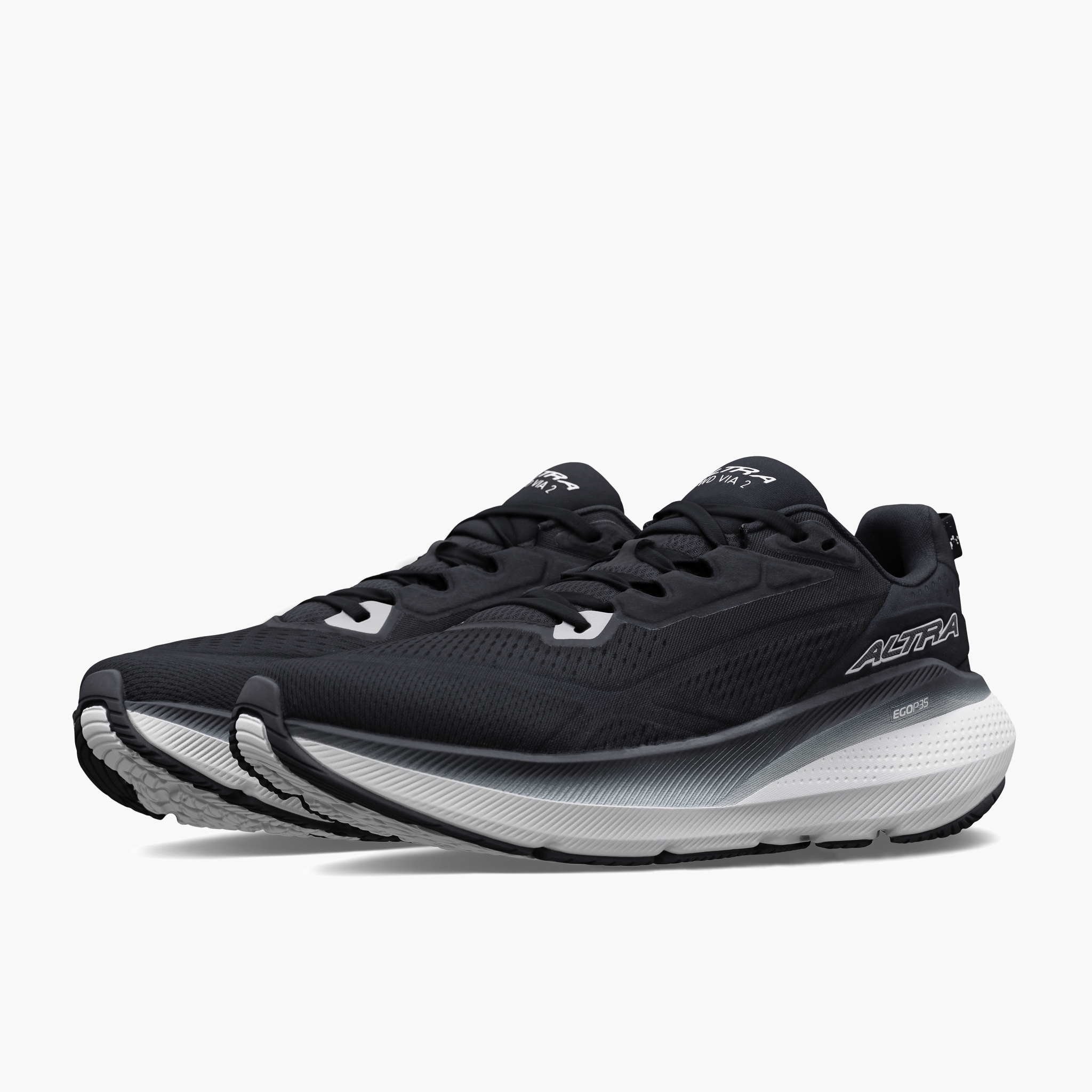 3/4 angle shot of Women's FWD Via 2 in Black / White