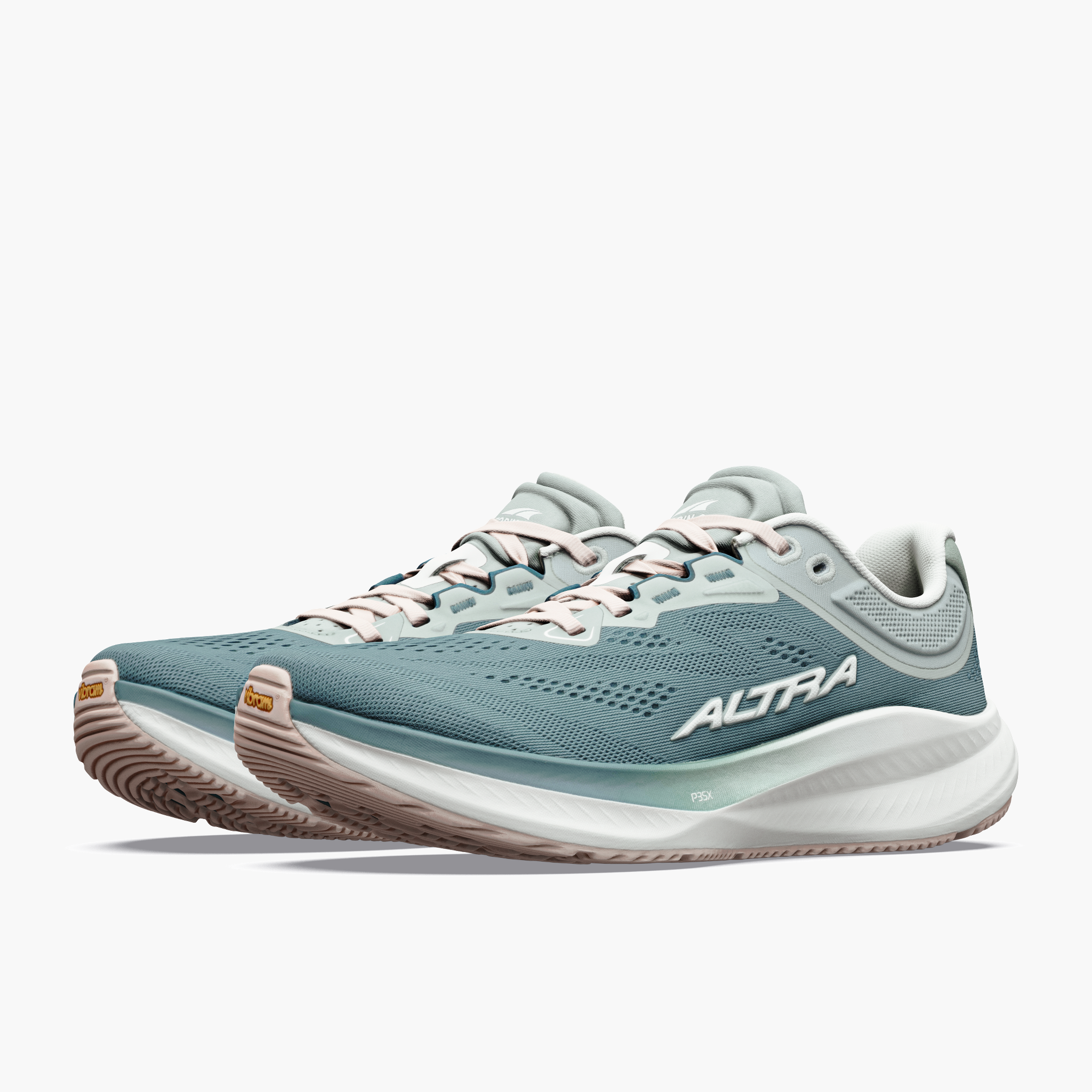 3/4 angle shot of Women's Torin 9 in Sea Pine / Ice / Greenmileu