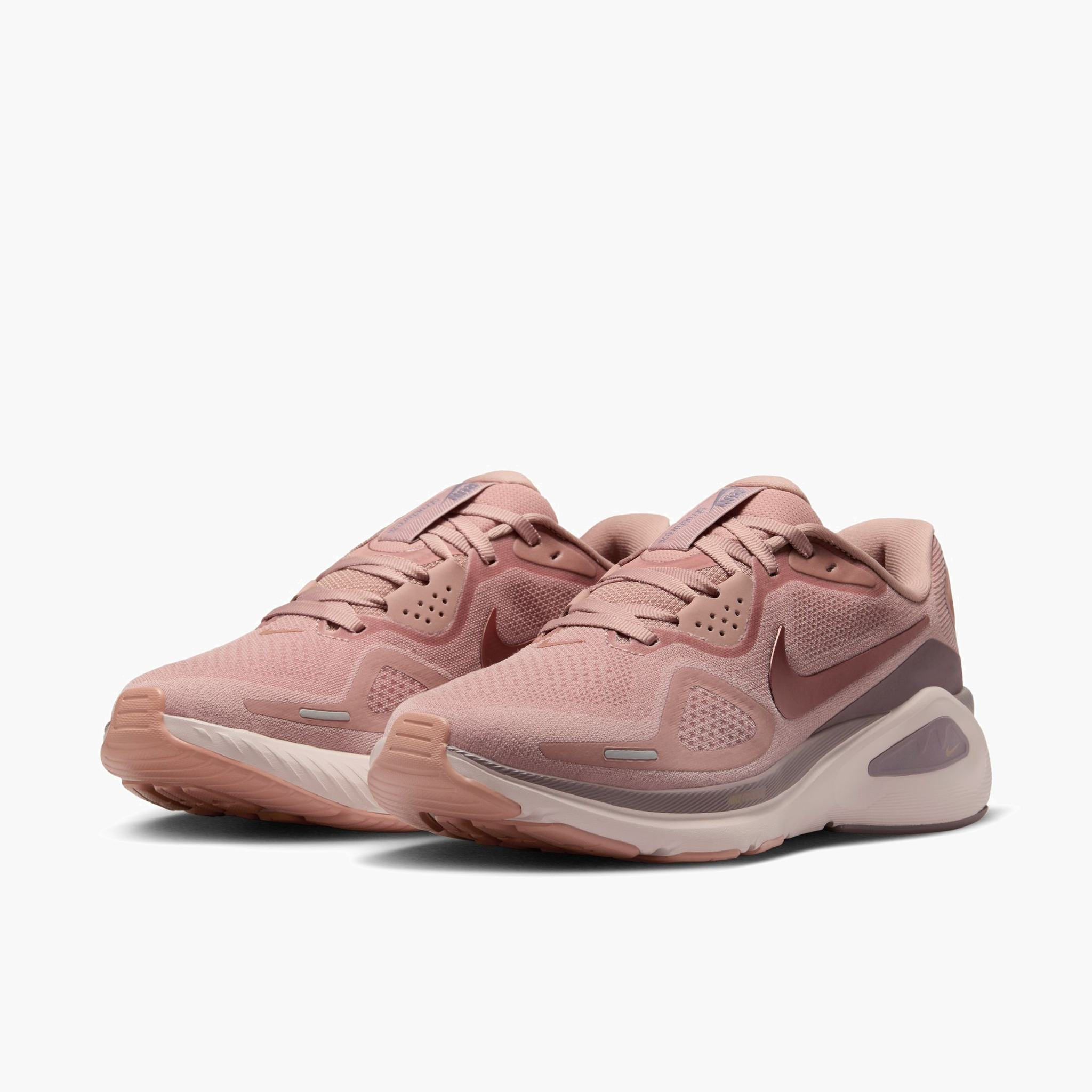 3/4 angle shot of Women's Structure 26 in Particle Pink / Mtlc Rose Gold-Taupe Grey