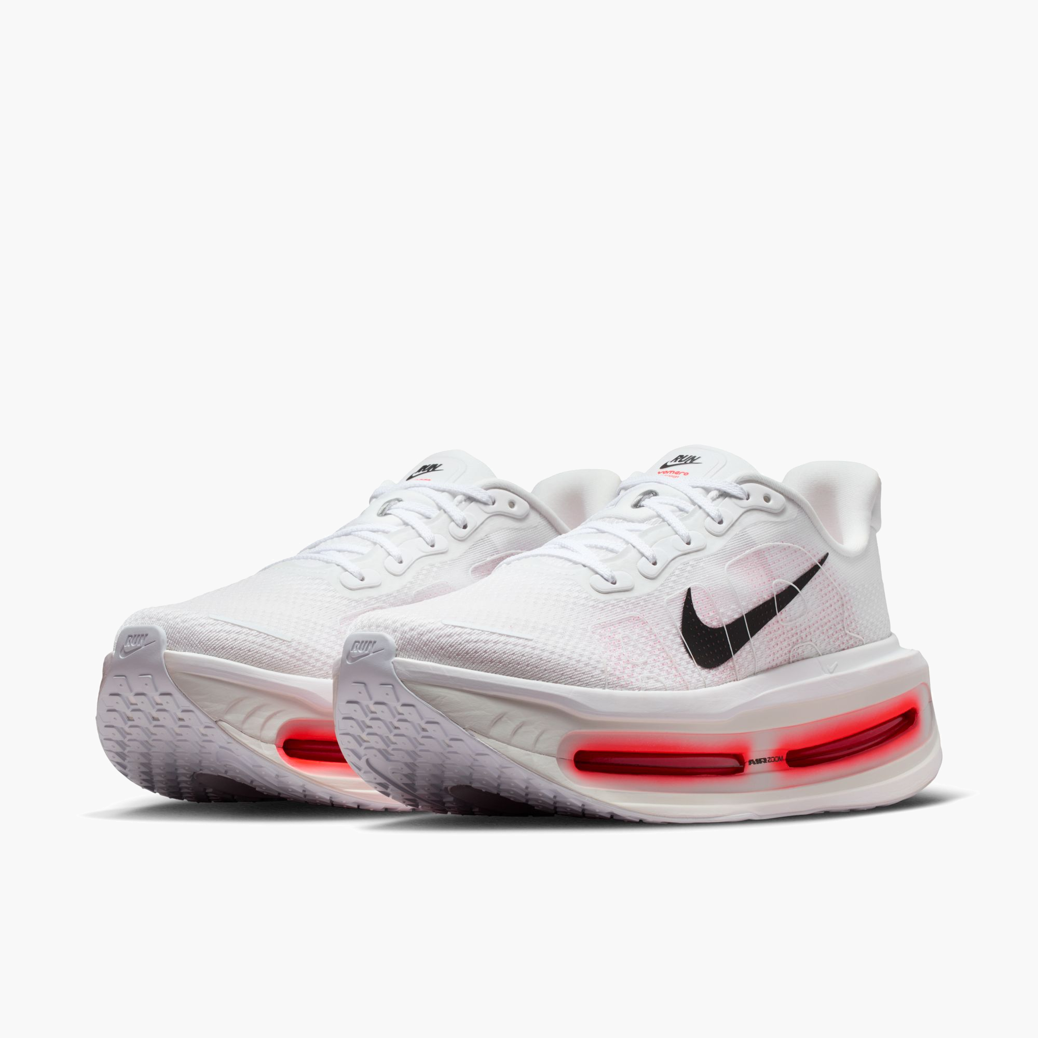 3/4 angle shot of Men's Vomero Premium in White / Black-Bright Crimson-Photon Dust