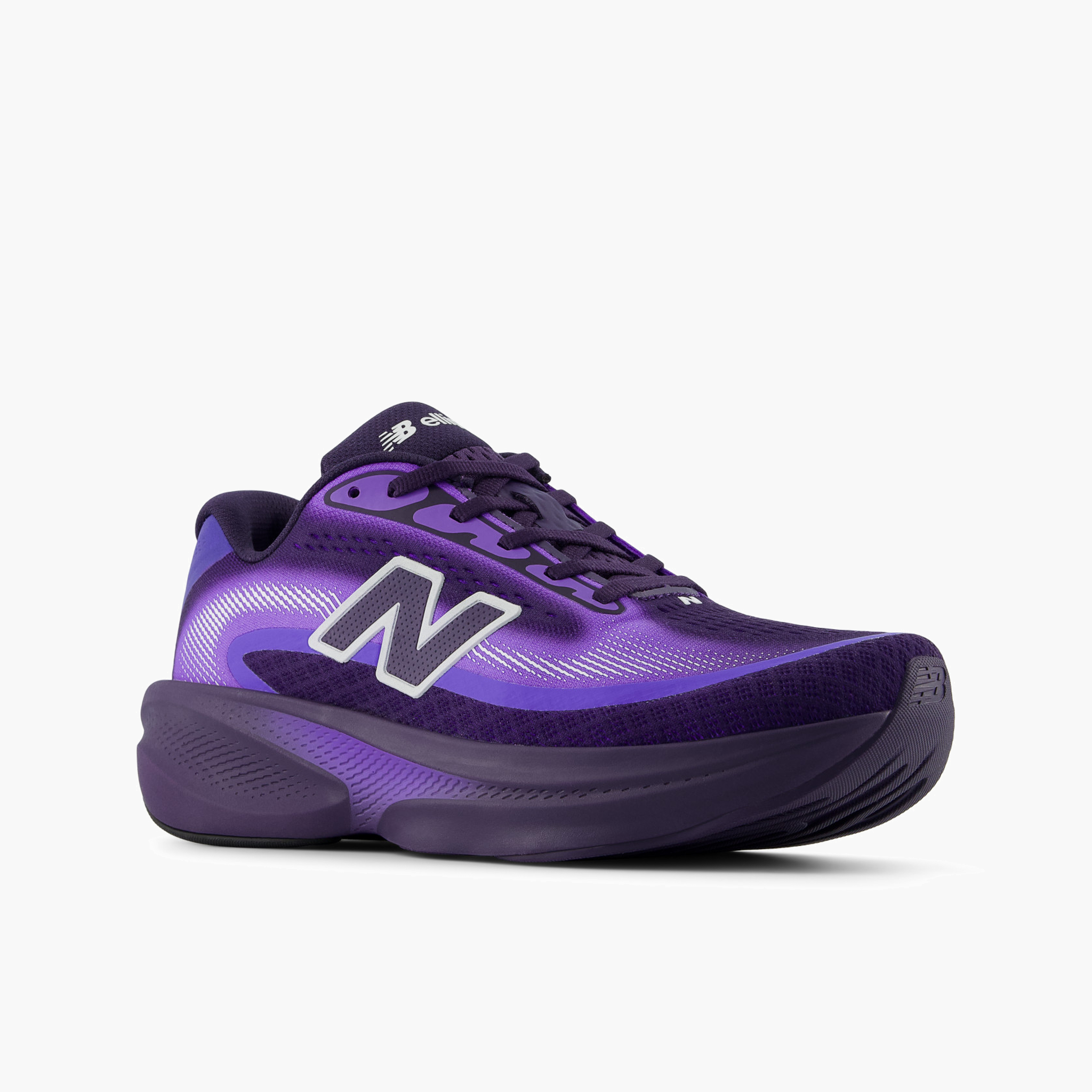 3/4 angle shot of Women's Ellipse v1 in Boysenberry / Electricindigo / White