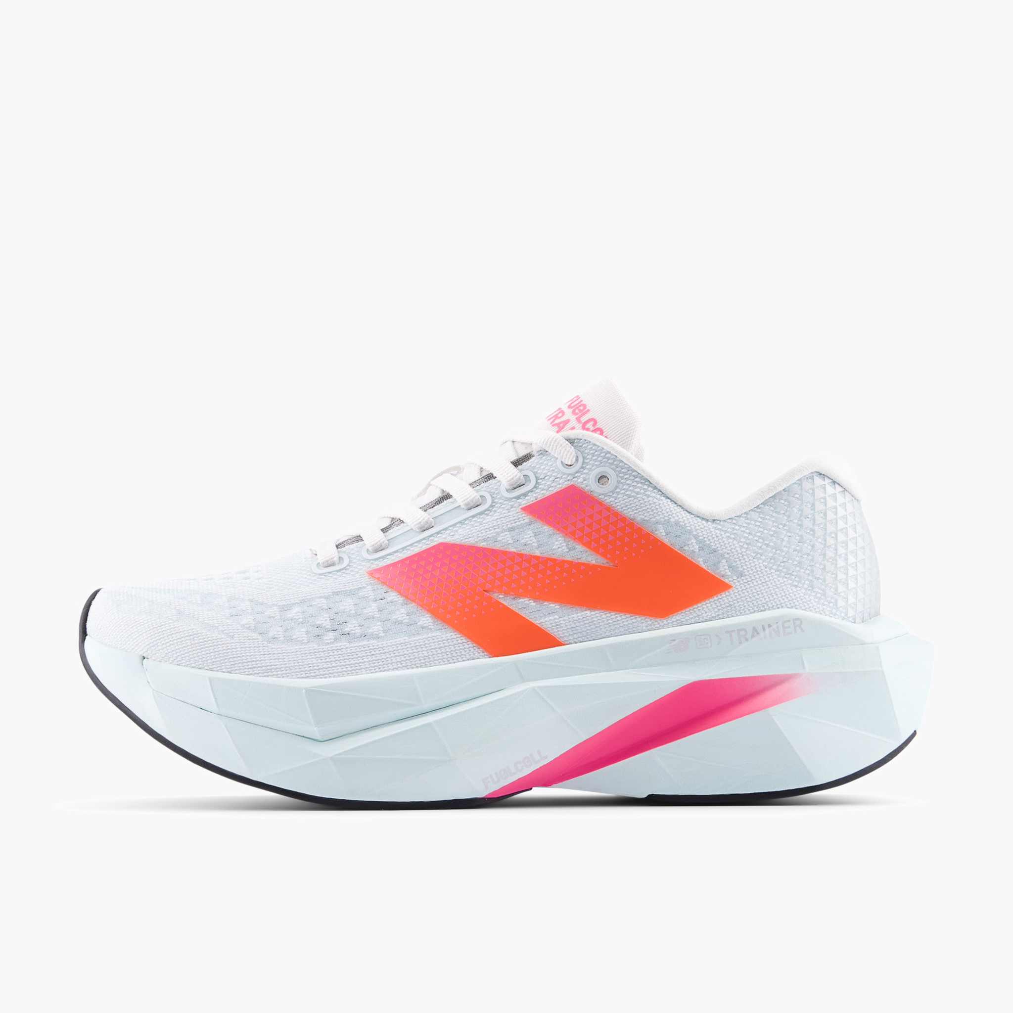 3/4 angle shot of Women's Supercomp Trainer v3 in Glint Blue