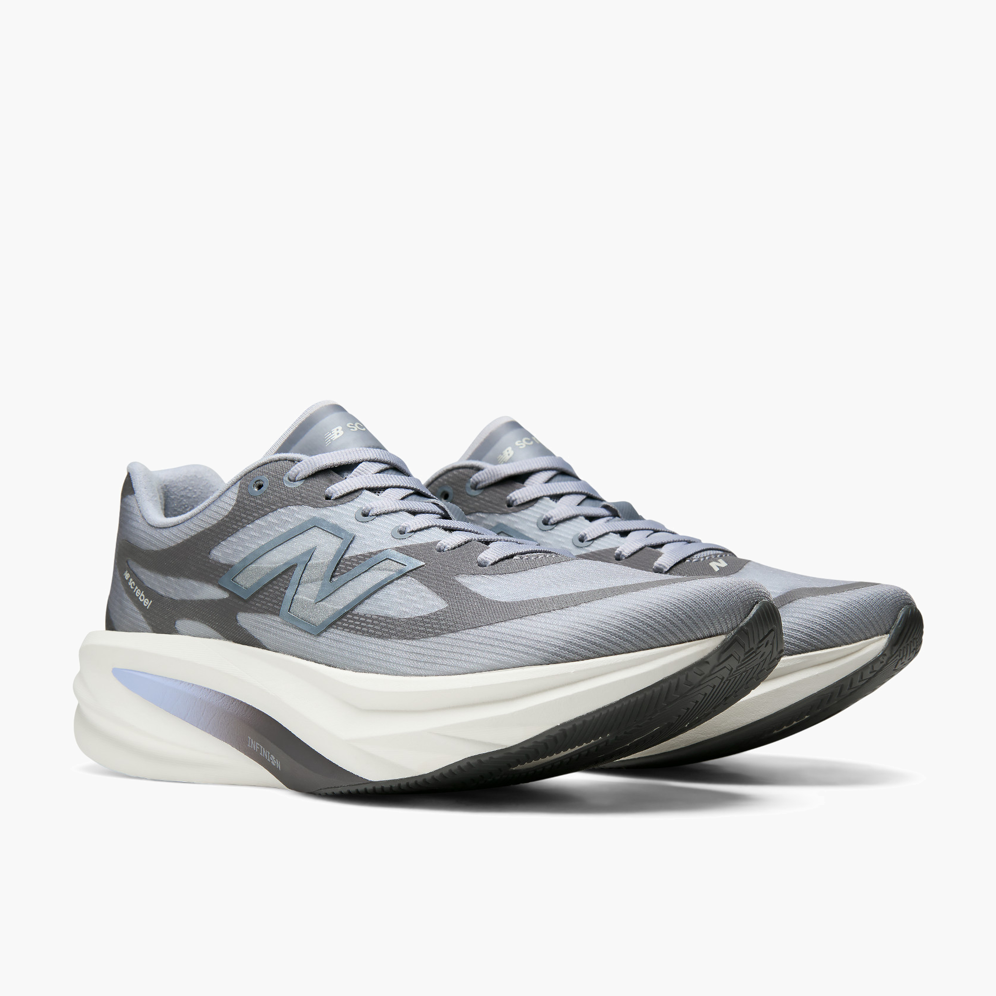 3/4 angle shot of Women's Supercomp Rebel v1 in Digitalmist / Greymatter