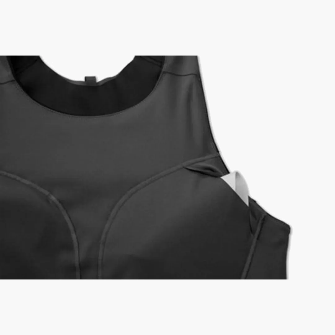 Drive 3 Pocket Run Bra in Black - 4