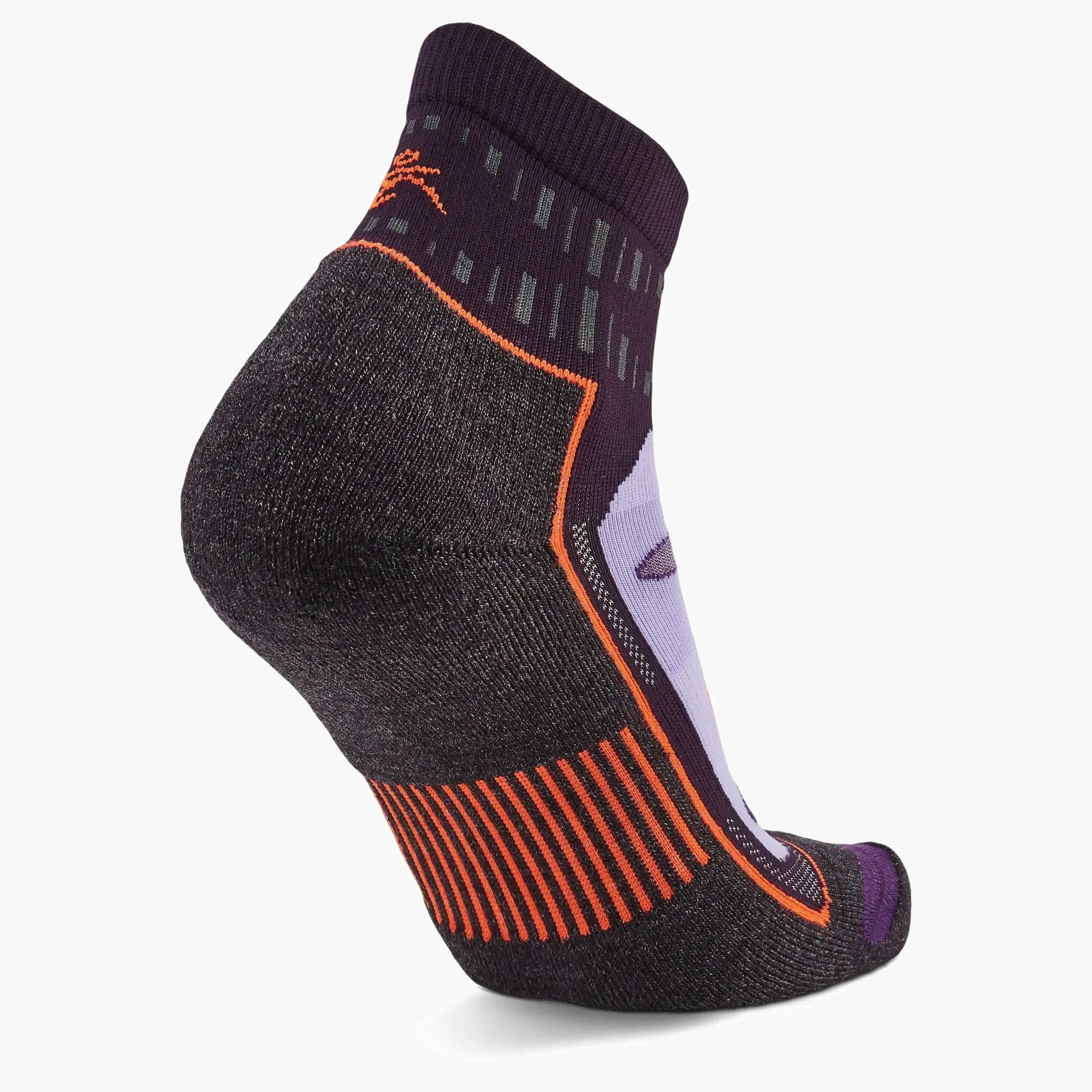 Blister Resist Quarter Socks in Plum - 4