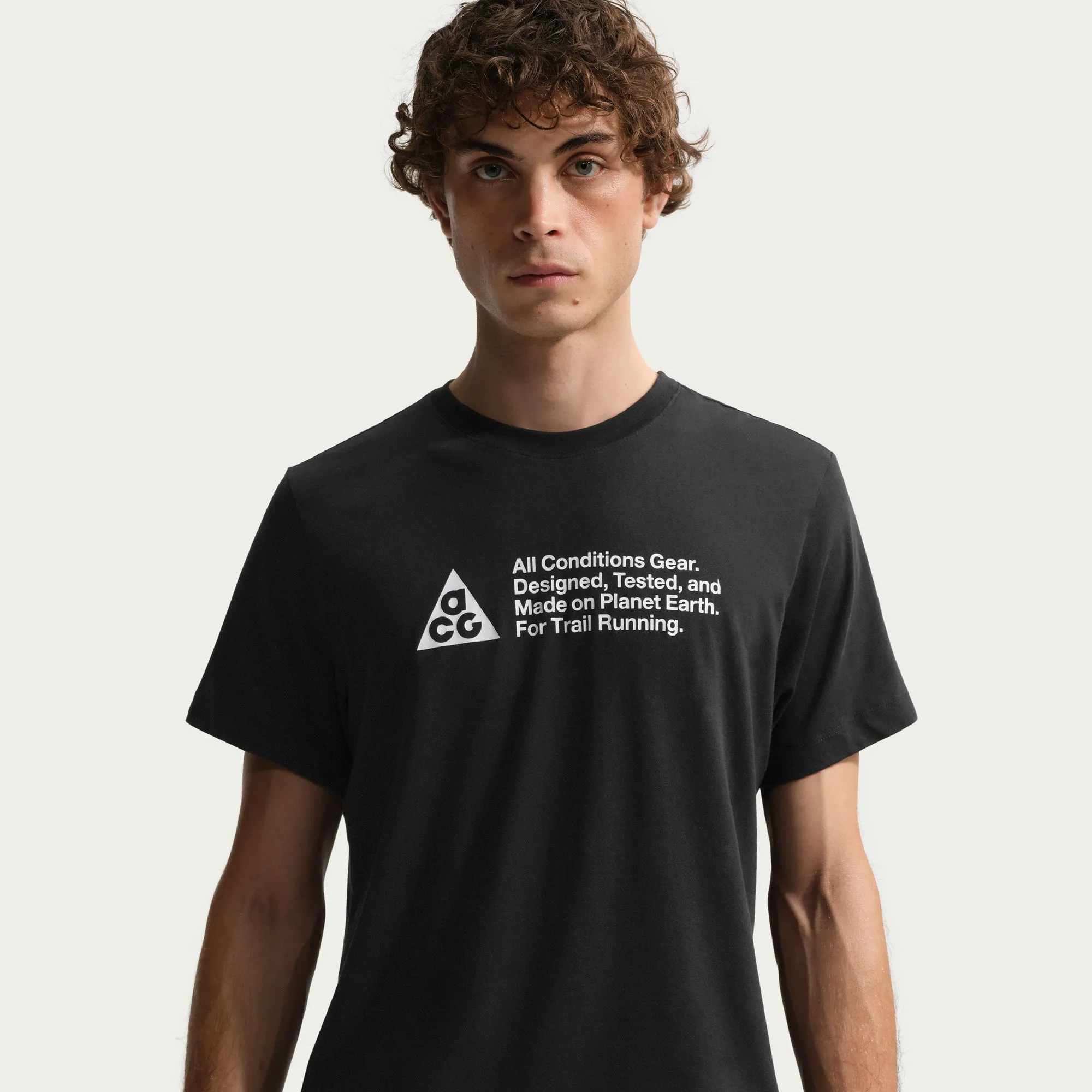 Men s ACG Trail Tee in Black - 4