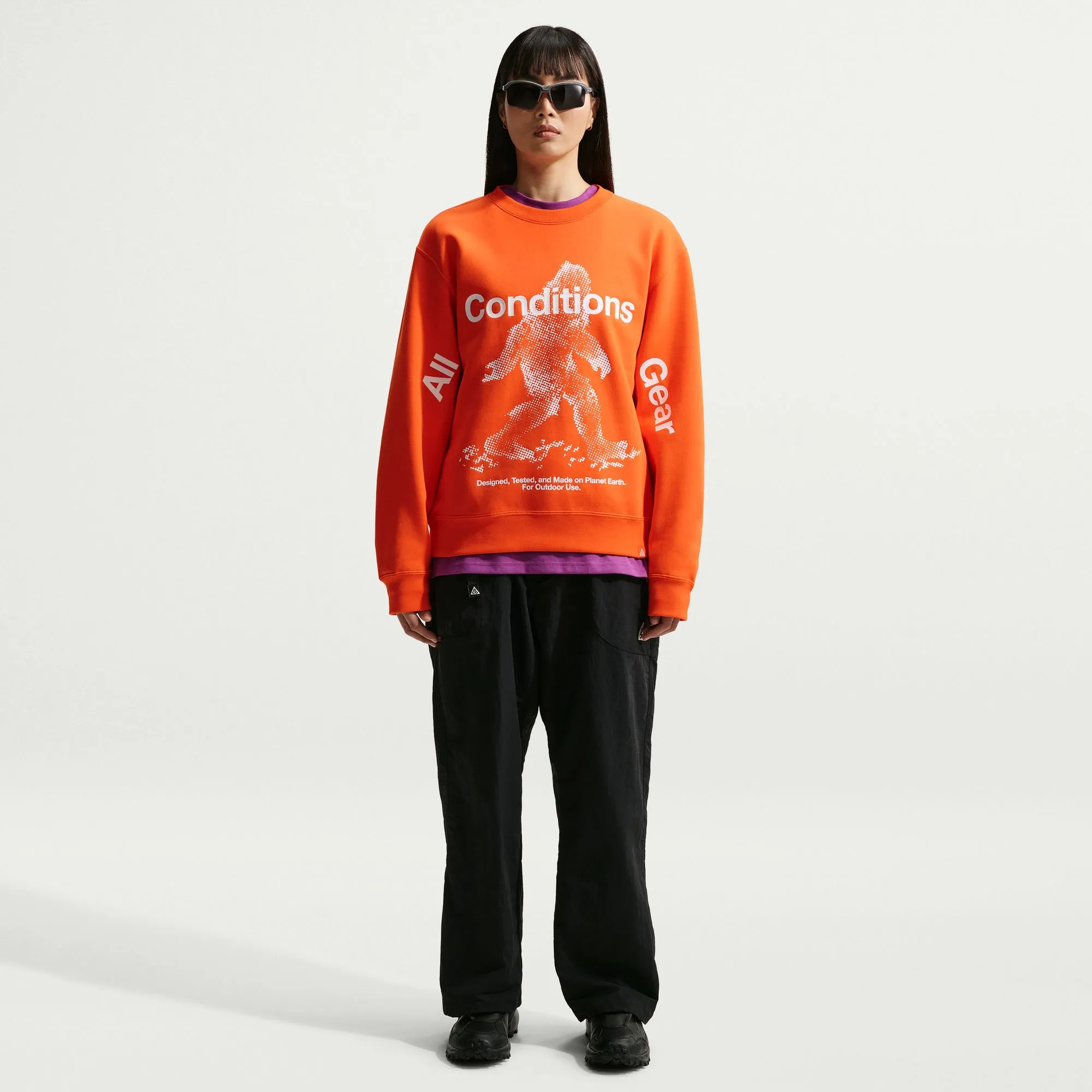 All Gender ACG Tuff Fleece Pullover in Safety Orange - 4