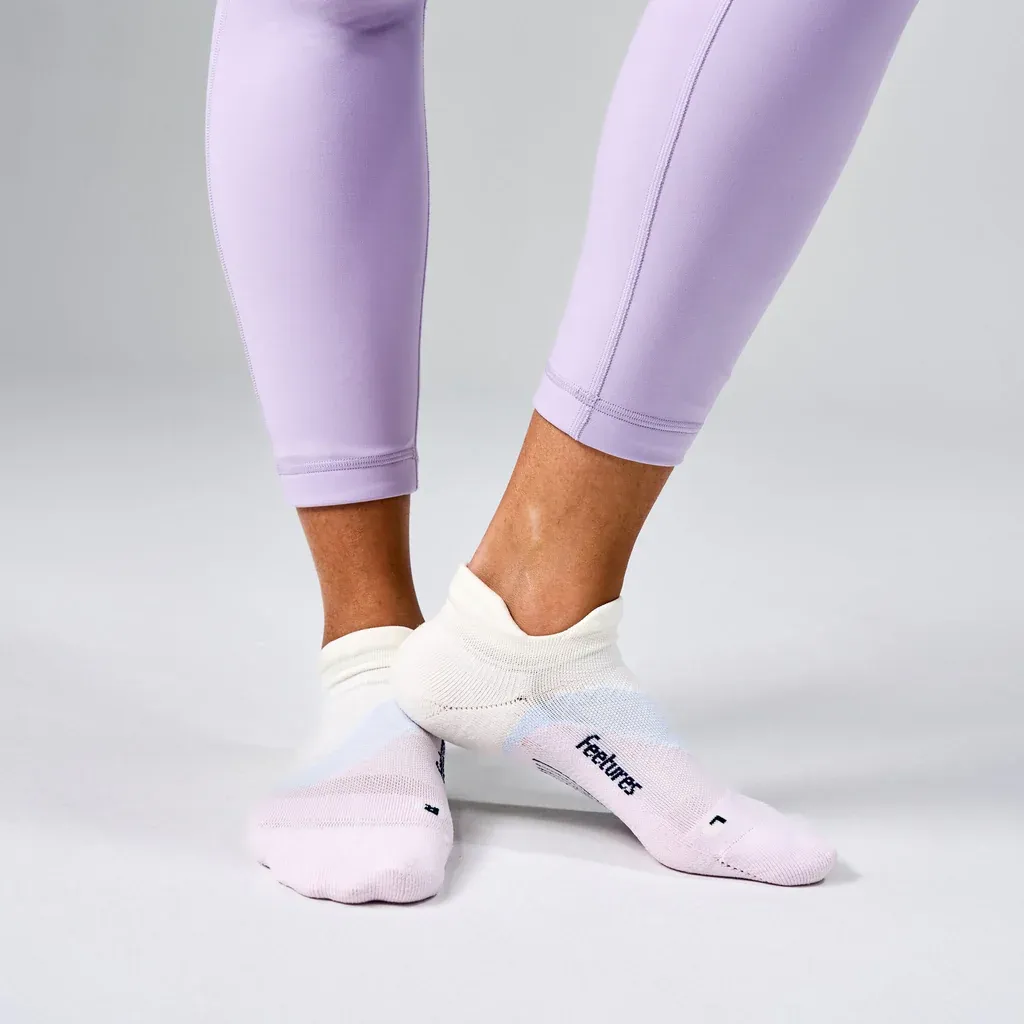 Elite Light Cushion No-Show Socks in Lilac Breeze - 4