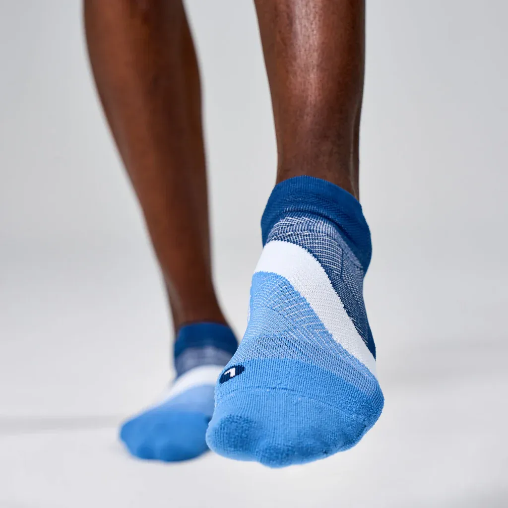 Elite Light Cushion No-Show Socks in Blue Wave - 4