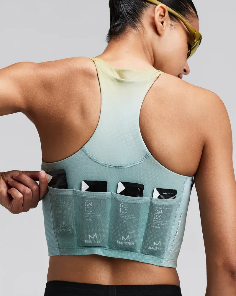 Women s Vanisher V-Neck Race Crop in Lagoon Multi - 4