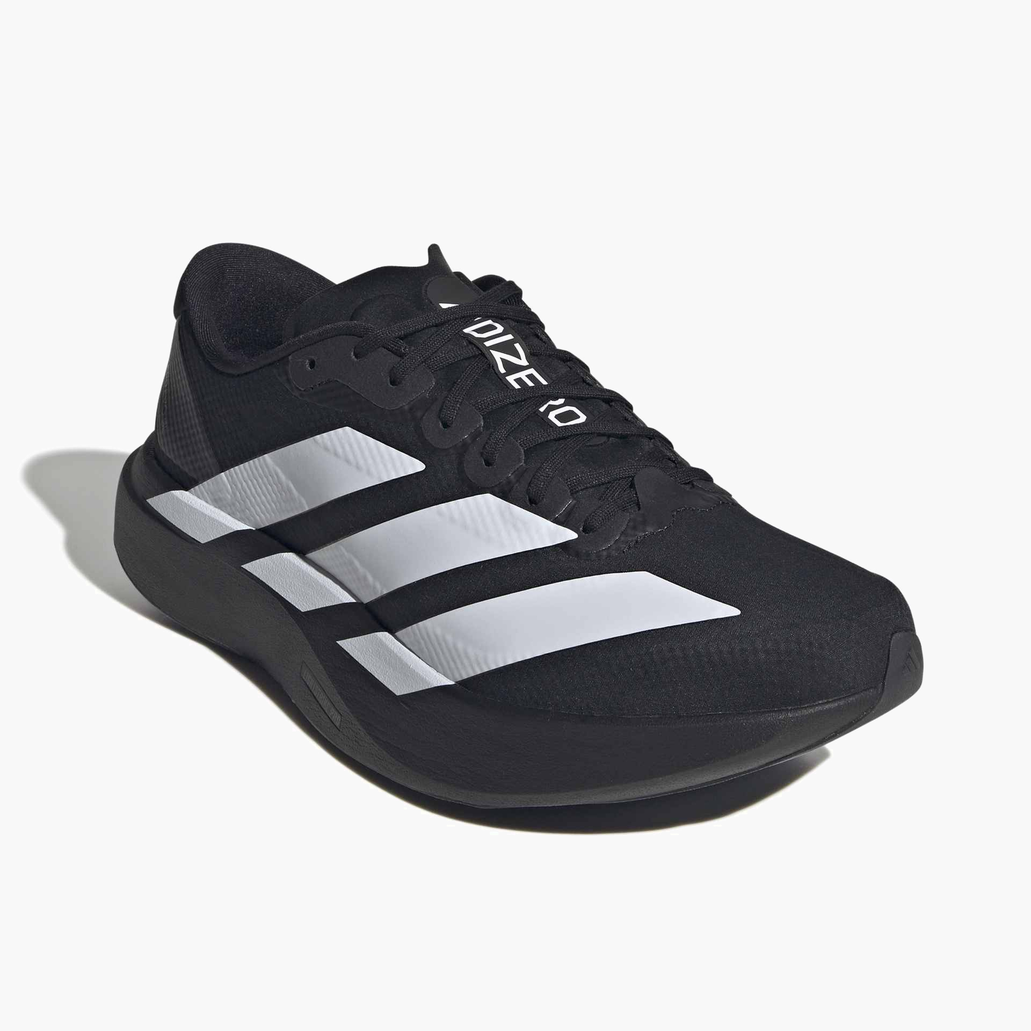 Top front angle shot of Men's Evo SL Woven in Cblack / Ftwwht / Carbon