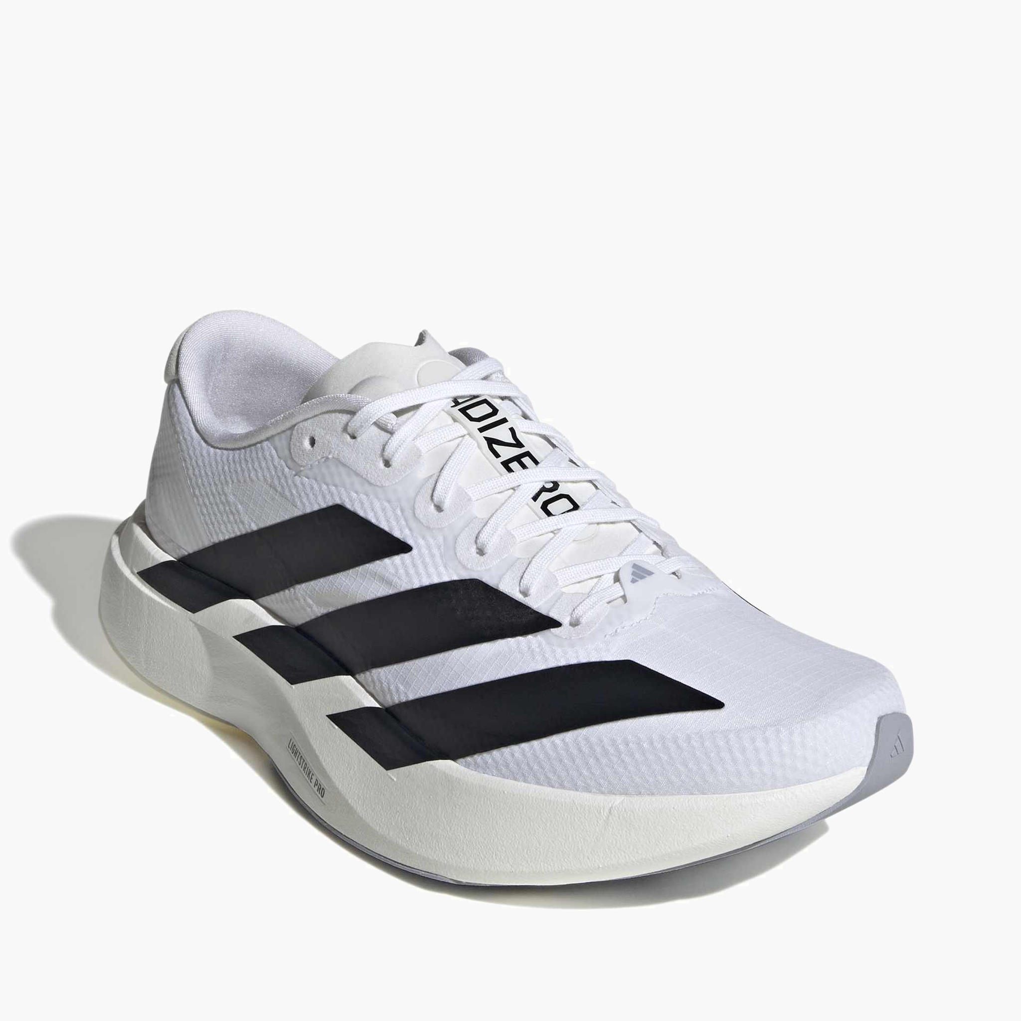 Top front angle shot of Women's Evo SL Woven in Ftwwht / Cblack / Dshgry