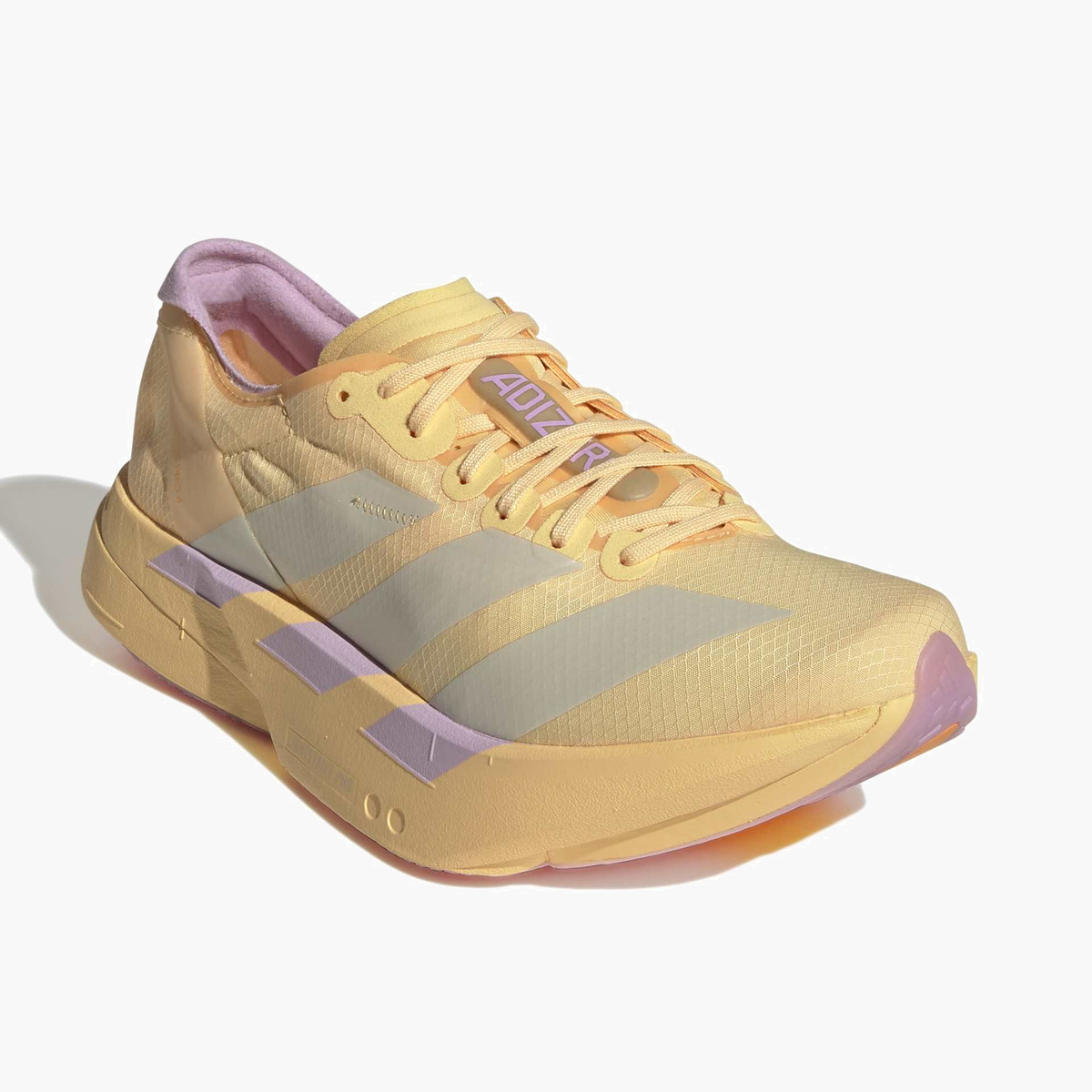 Top front angle shot of Women's Adios Pro 4 in Icta / Icgome / Blilil