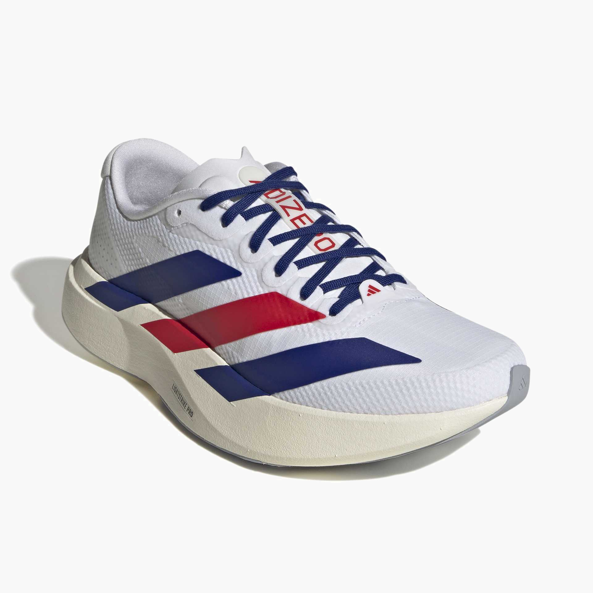Top front angle shot of Women's Evo SL Woven in Ftwwht / Mysink / Purrub