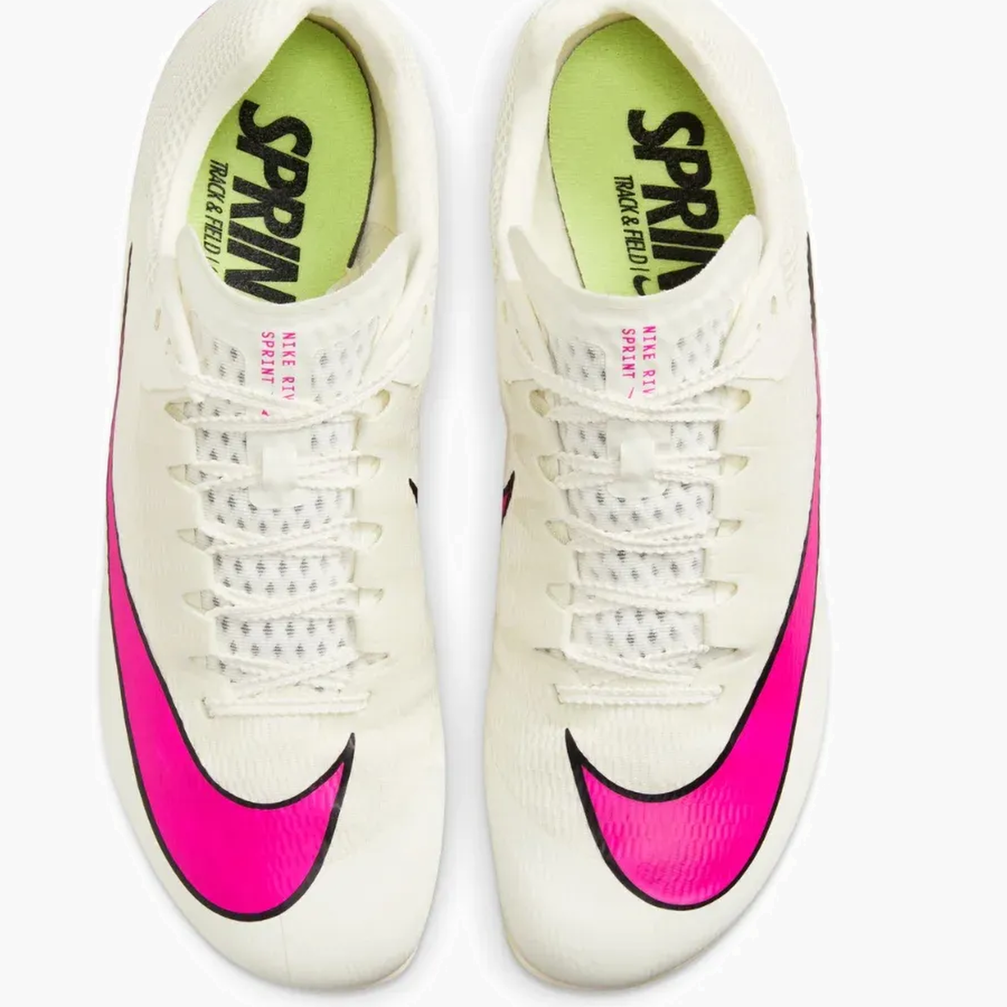 All Gender Zoom Rival Sprint in Sail / Fierce Pink-LT Lemon Twist - 5