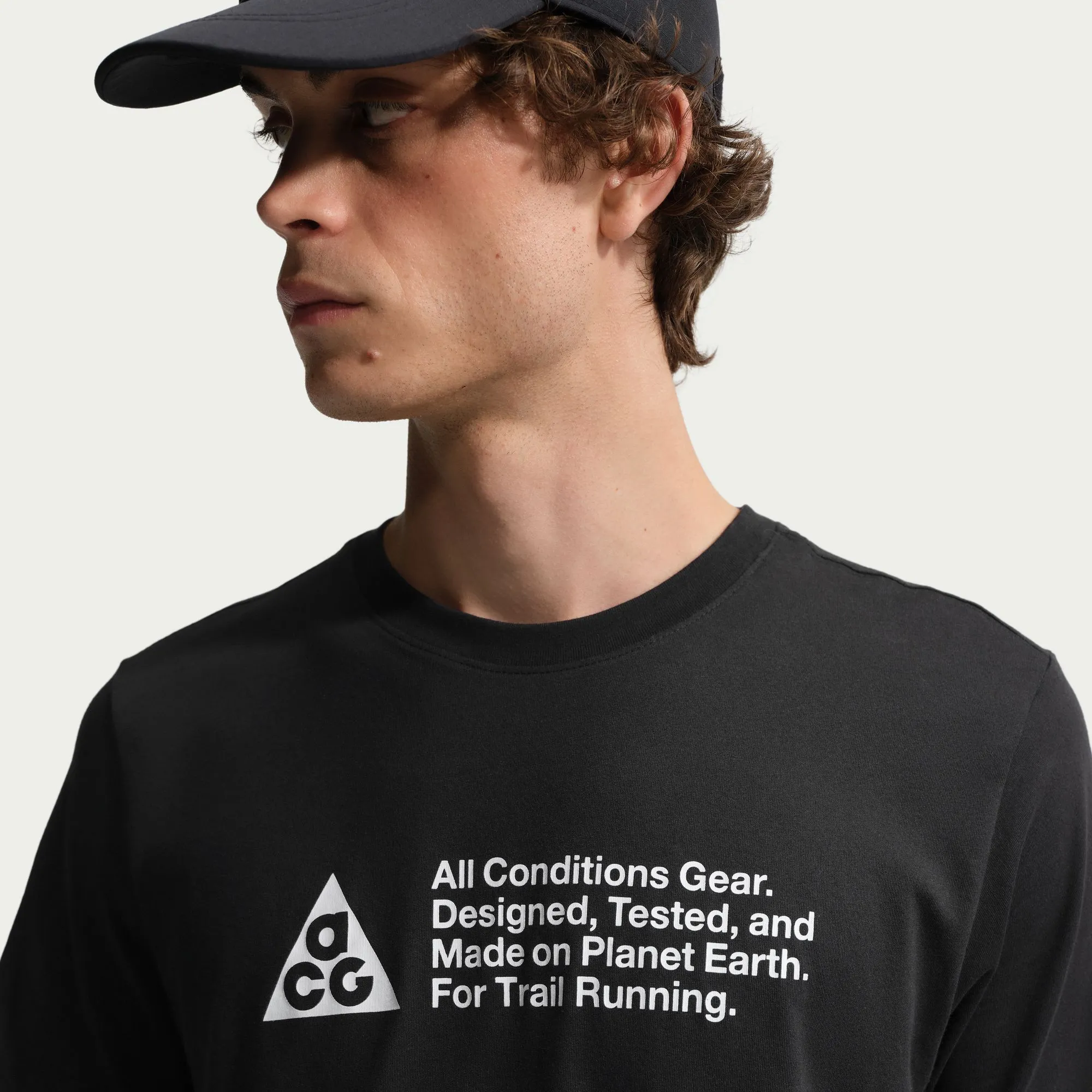 Men s ACG Trail Tee in Black - 5