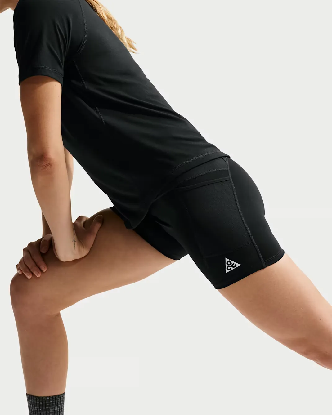 Women s RT ACG Trail Tight Shorts 4 in Black - Race Team 2026 - 5