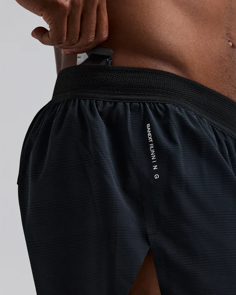 Men s CoolGrid Split Shorts 3 in Black - 5