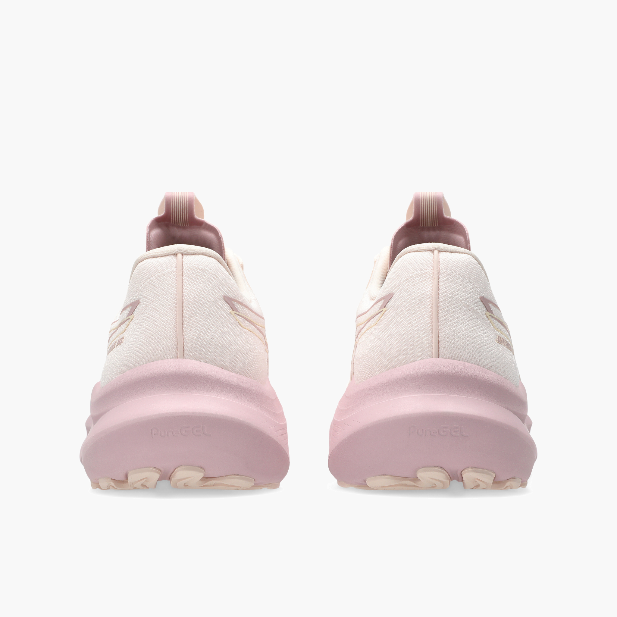 Heel angle shot of Women's GT-2000 14 in Pearl Pink / Morganite