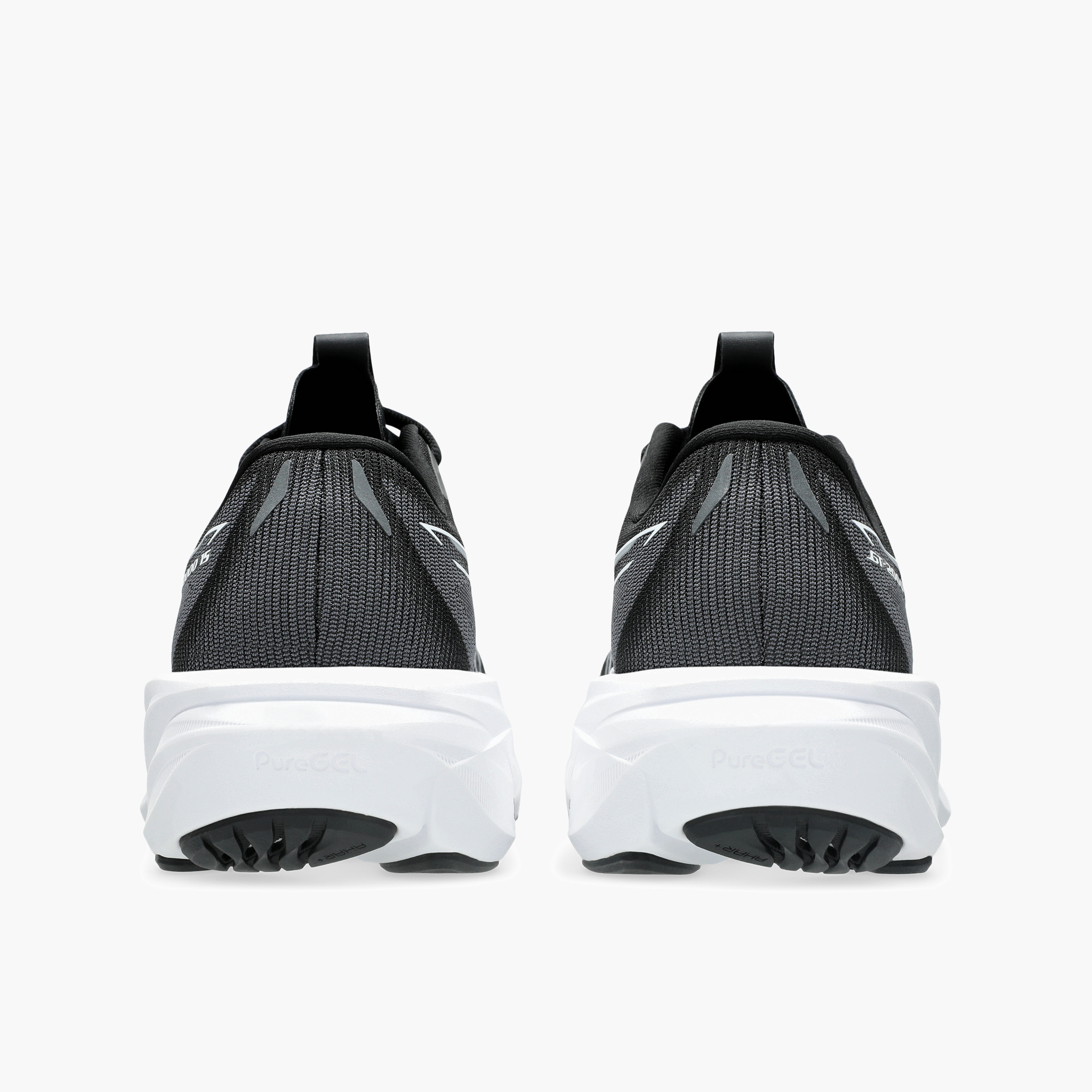Heel angle shot of Women's GT-2000 15 in Black / White