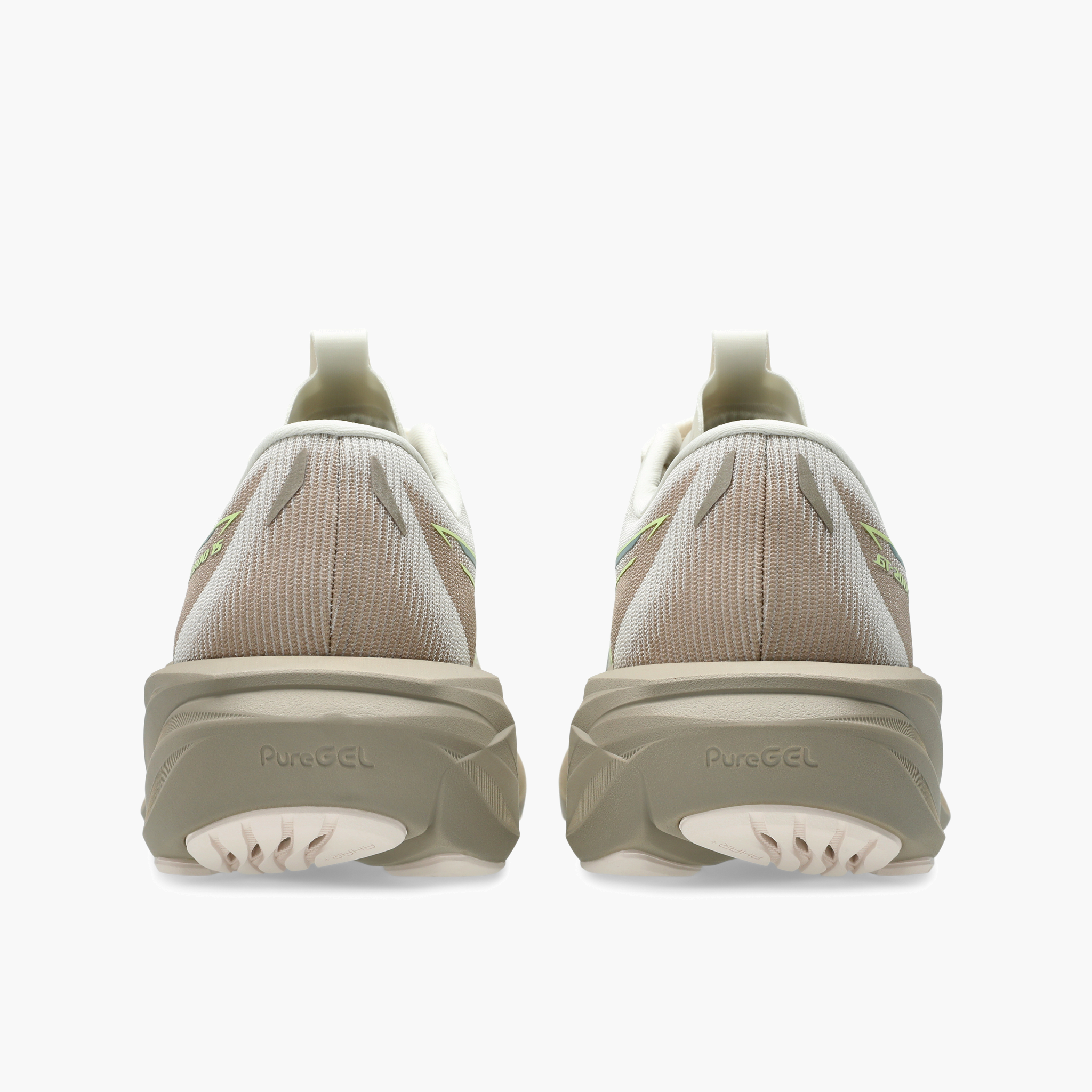 Heel angle shot of Women's GT-2000 15 in Birch / Greige