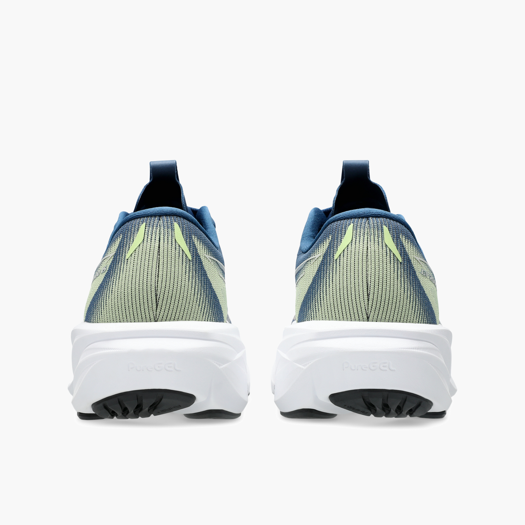 Heel angle shot of Women's GT-2000 15 in Grand Shark / Cantaloupe