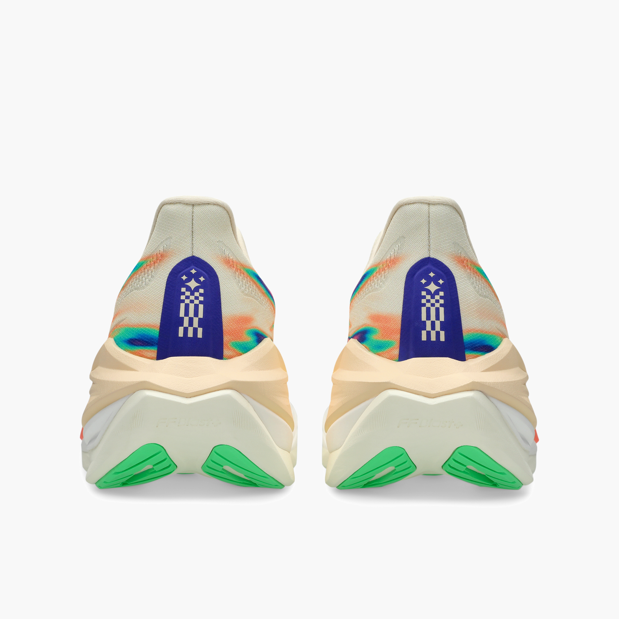 Heel angle shot of All Gender Superblast 3 in Seashell / Sun Coral