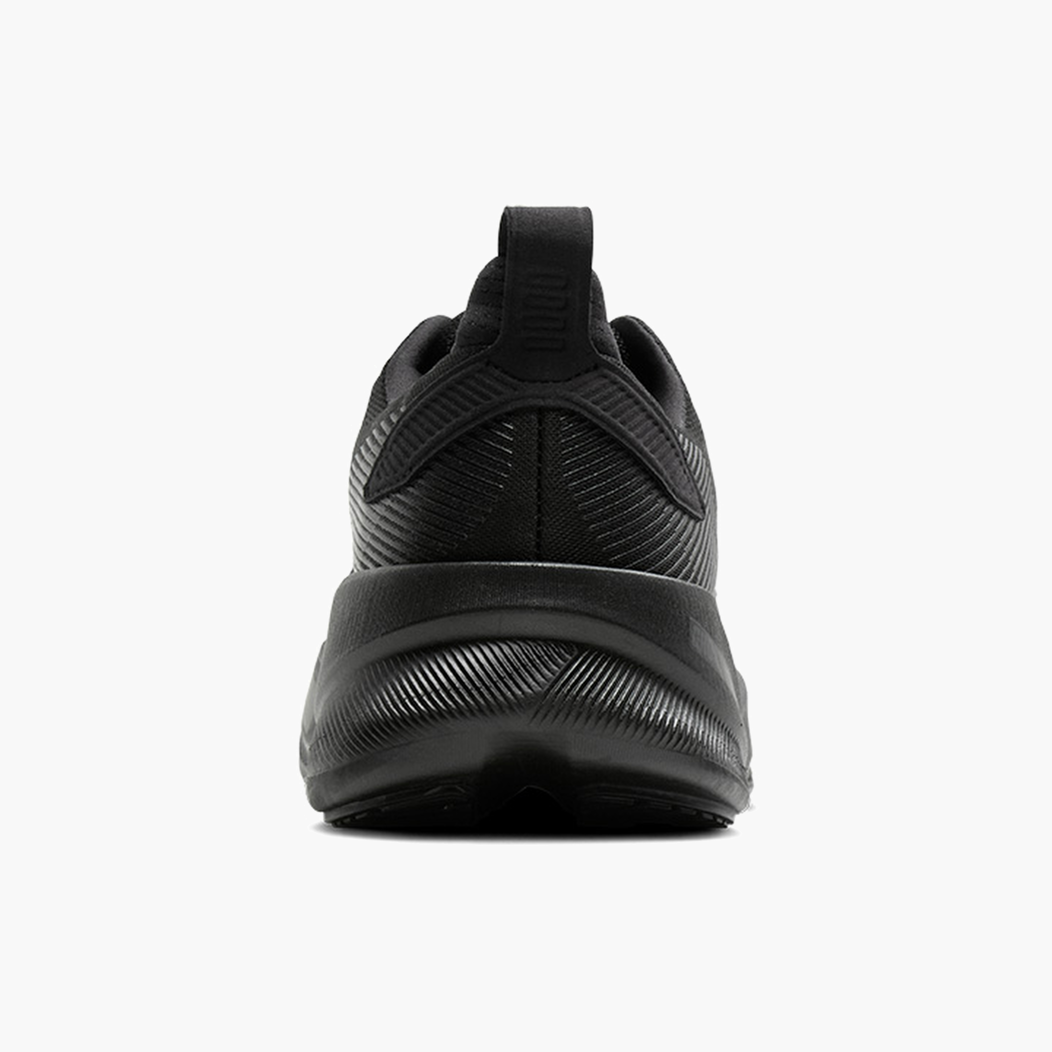 Heel angle shot of Men's Ghost Max 4 in Black / Black / Ebony