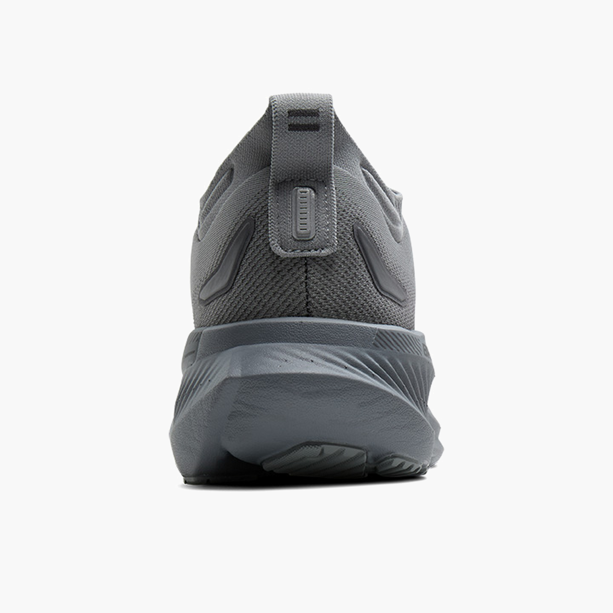 Heel angle shot of Men's Glycerin GTS 23 in Grey / Blackened Pearl / Black
