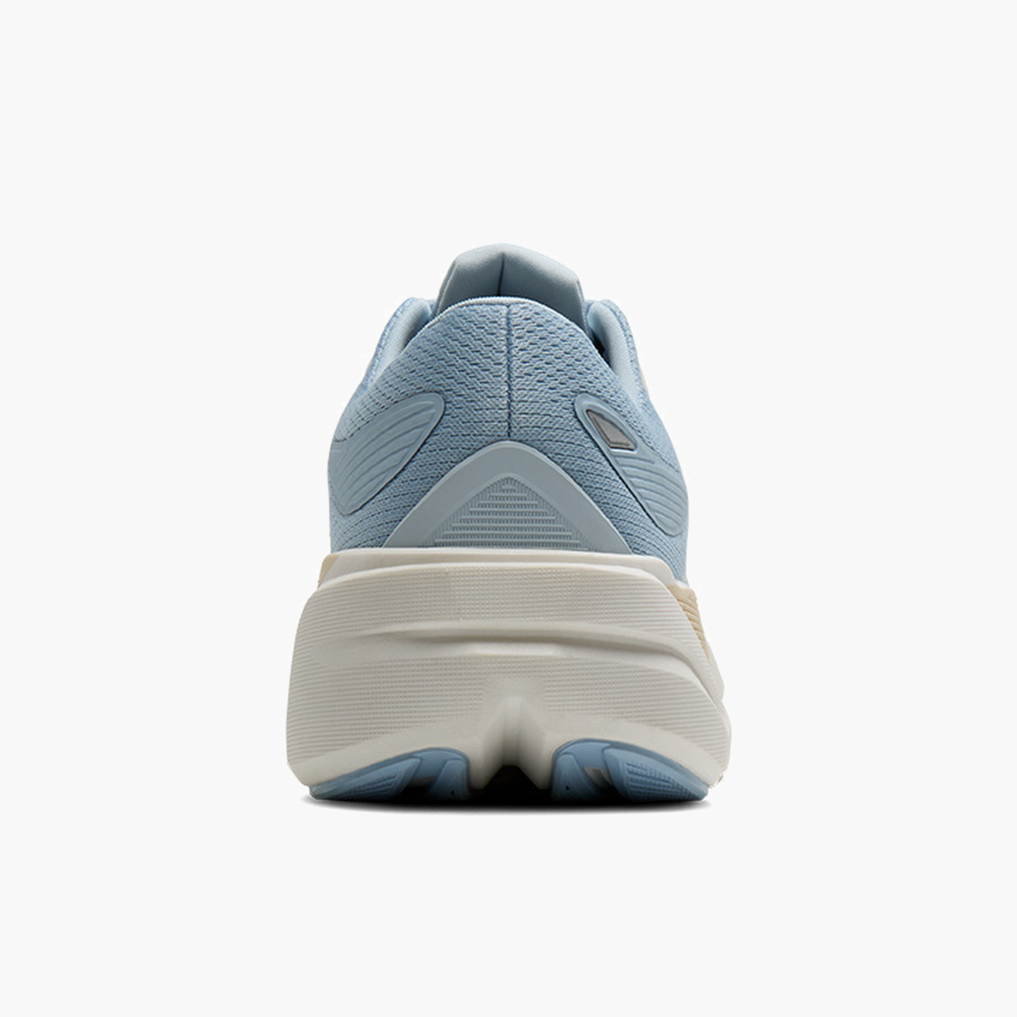 Heel angle shot of Women's Ghost Max 3 in Skyway / Coconut / Sand