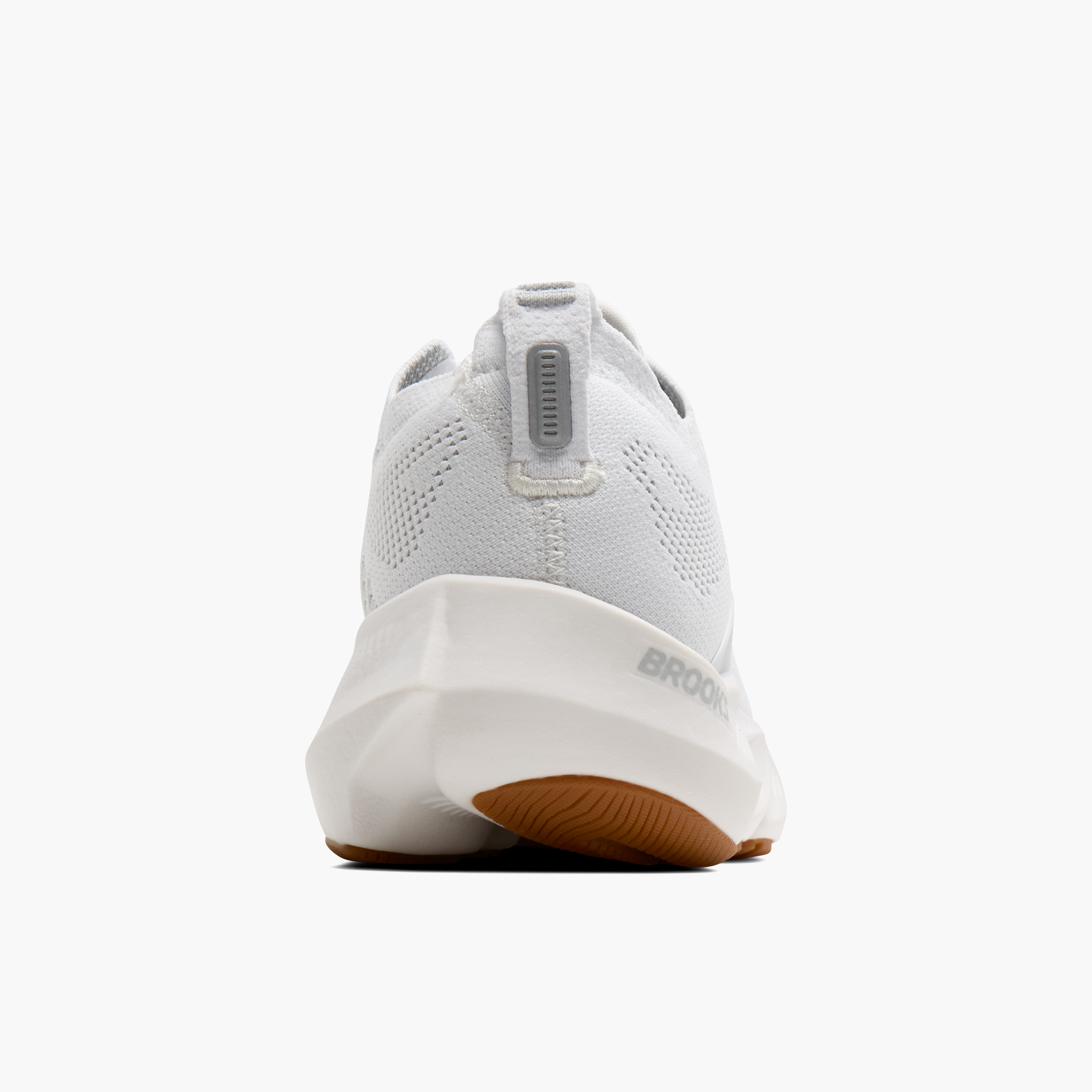 Heel angle shot of Women's Glycerin Flex in White / Black / Gum