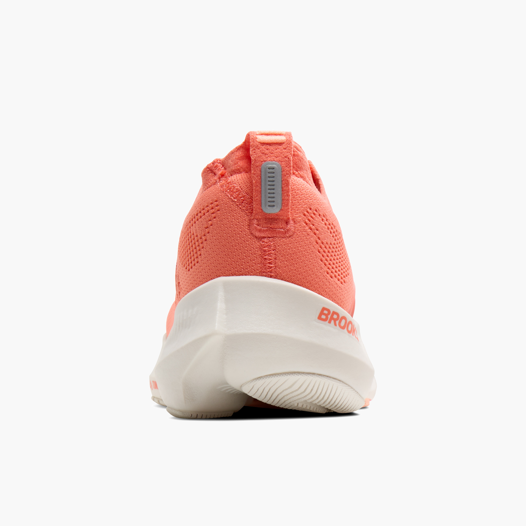 Heel angle shot of Women's Glycerin Flex in Peach Echo / Coral / Coconut