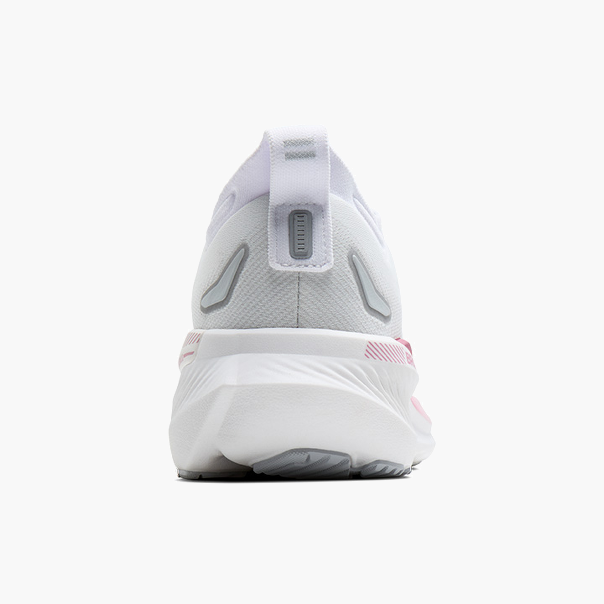 Heel angle shot of Women's Glycerin GTS 23 in White / Harbor Mist / Metallic