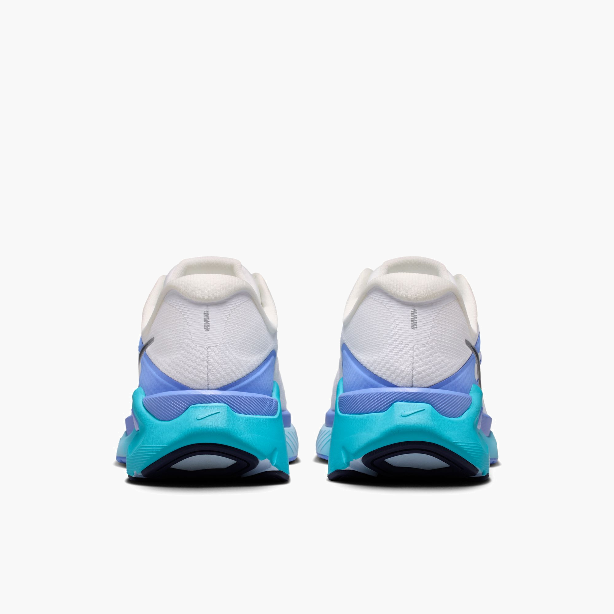 Heel angle shot of Women's Structure Plus in White / Midnight Navy-Royal Pulse