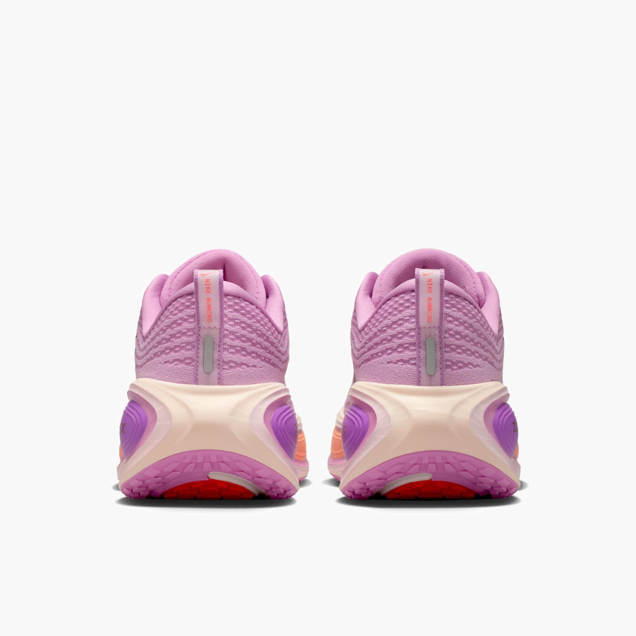 Heel angle shot of Women's Vomero Plus in Lt Magenta / Black-Pink Foam-Bright Violet