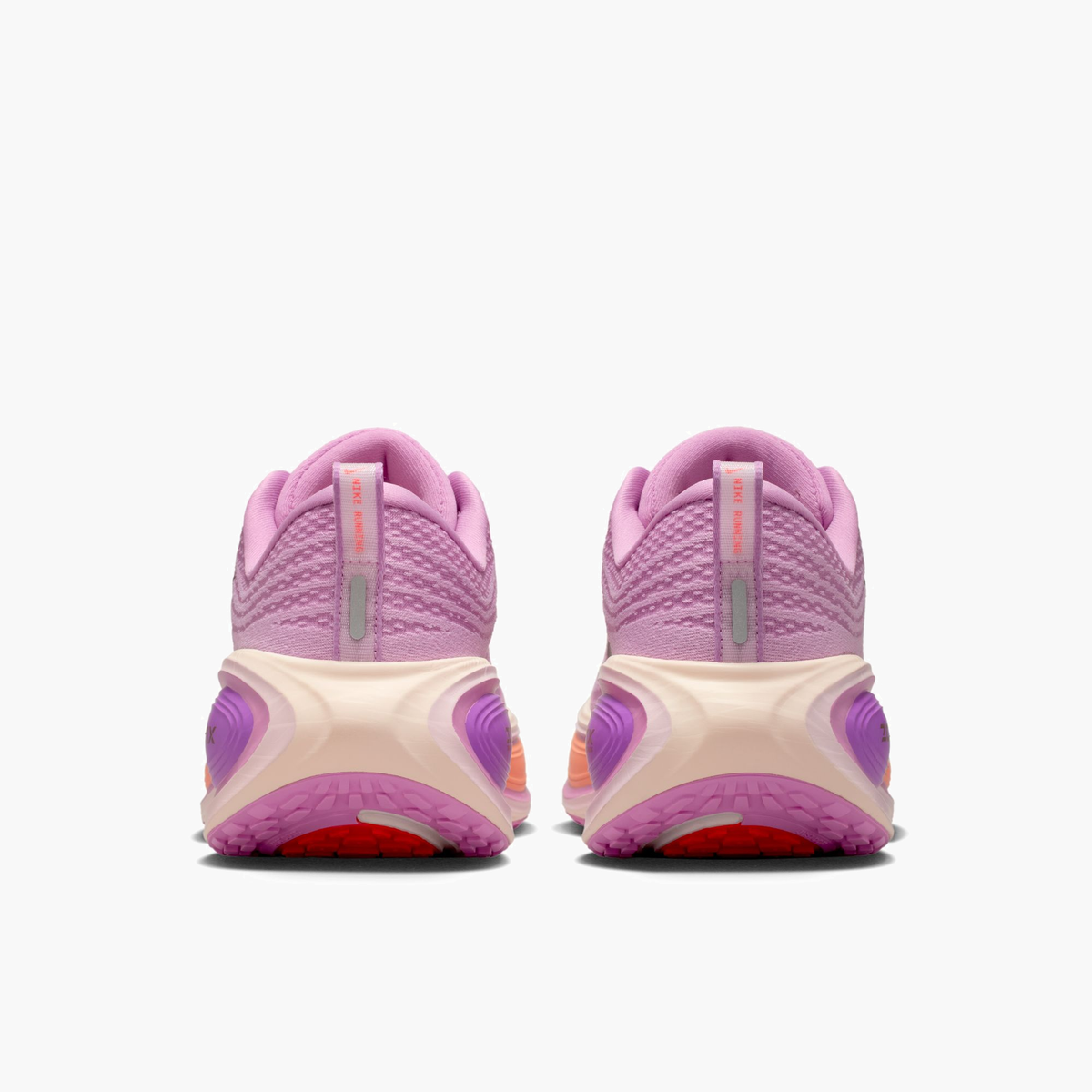 Heel angle shot of Women's Vomero Plus in Lt Magenta / Black-Pink Foam-Bright Violet